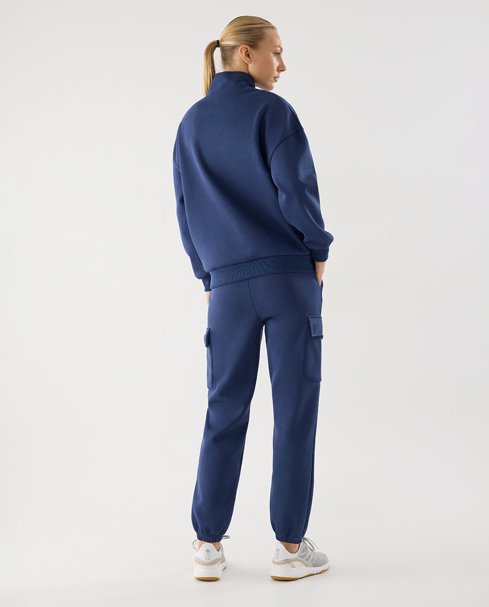 Conjunto de chándal deportivo afelpado sudadera y cargo - Ysabel Mora - Azul claro Azul claro-2