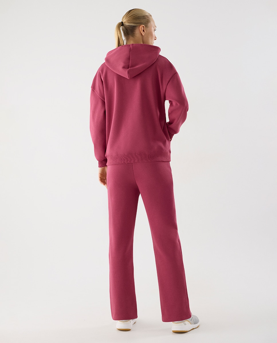 Conjunto de chándal deportivo afelpado chaqueta y pantalón recto - Ysabel Mora - Rosa Rosa-2