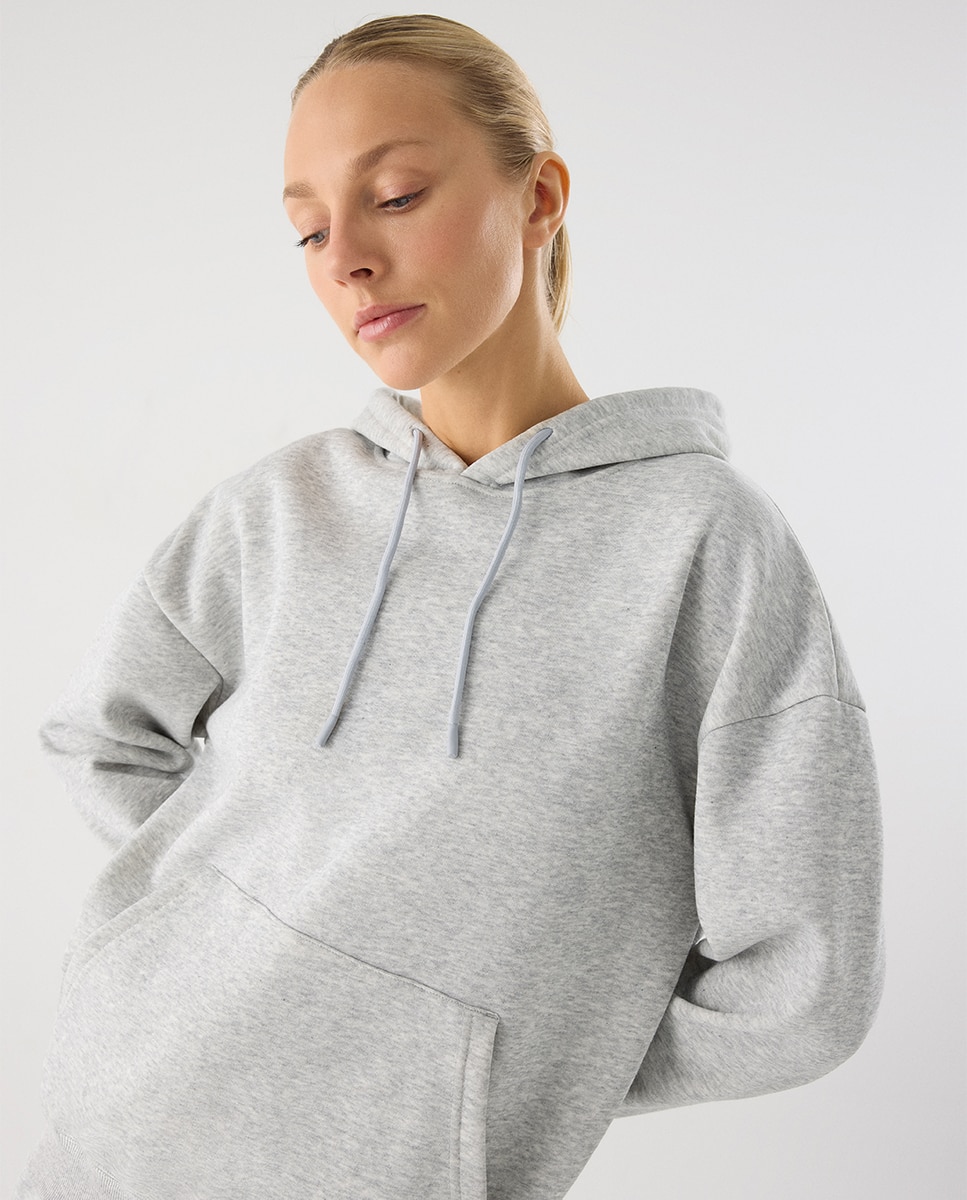 Imagen 4 de Conjunto de chándal deportivo afelpado sudadera con capucha y jogger - Ysabel Mora - Gris claro Gris claro