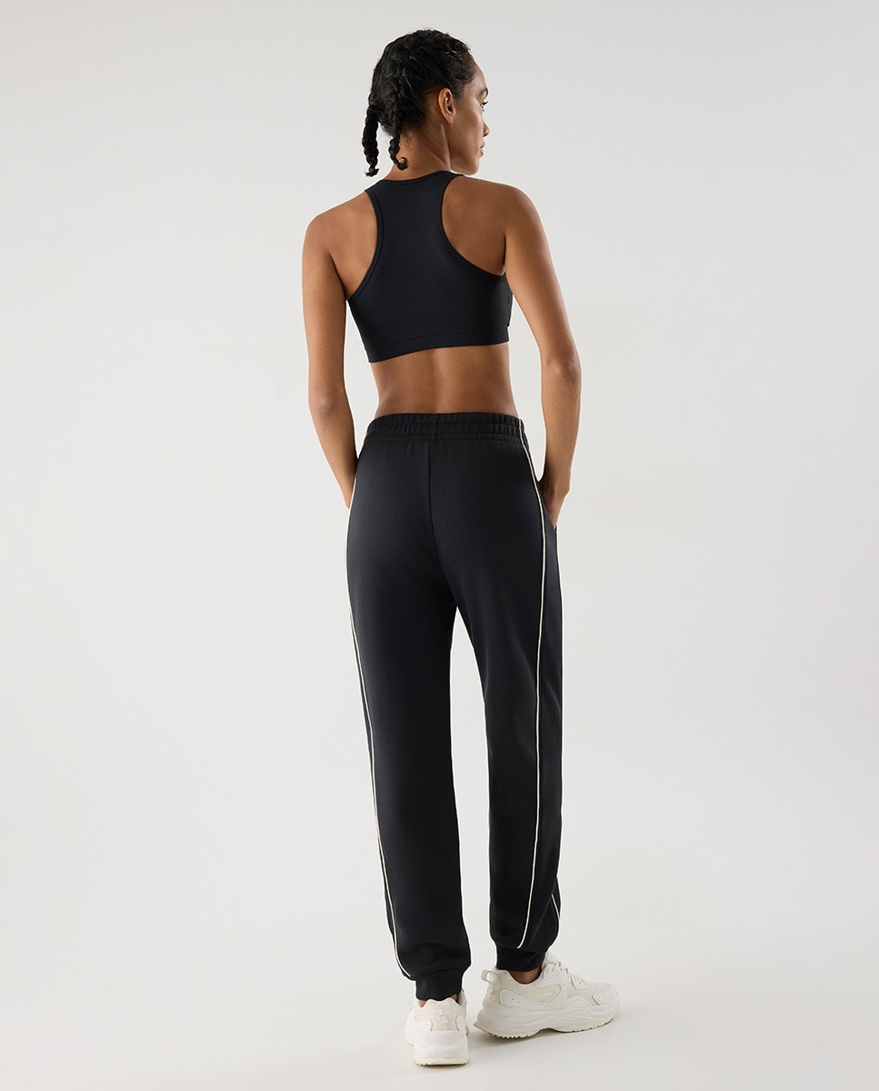 Legging deportivo jogger con bolsillos lineas a contraste - Ysabel Mora - Antracita Antracita-2