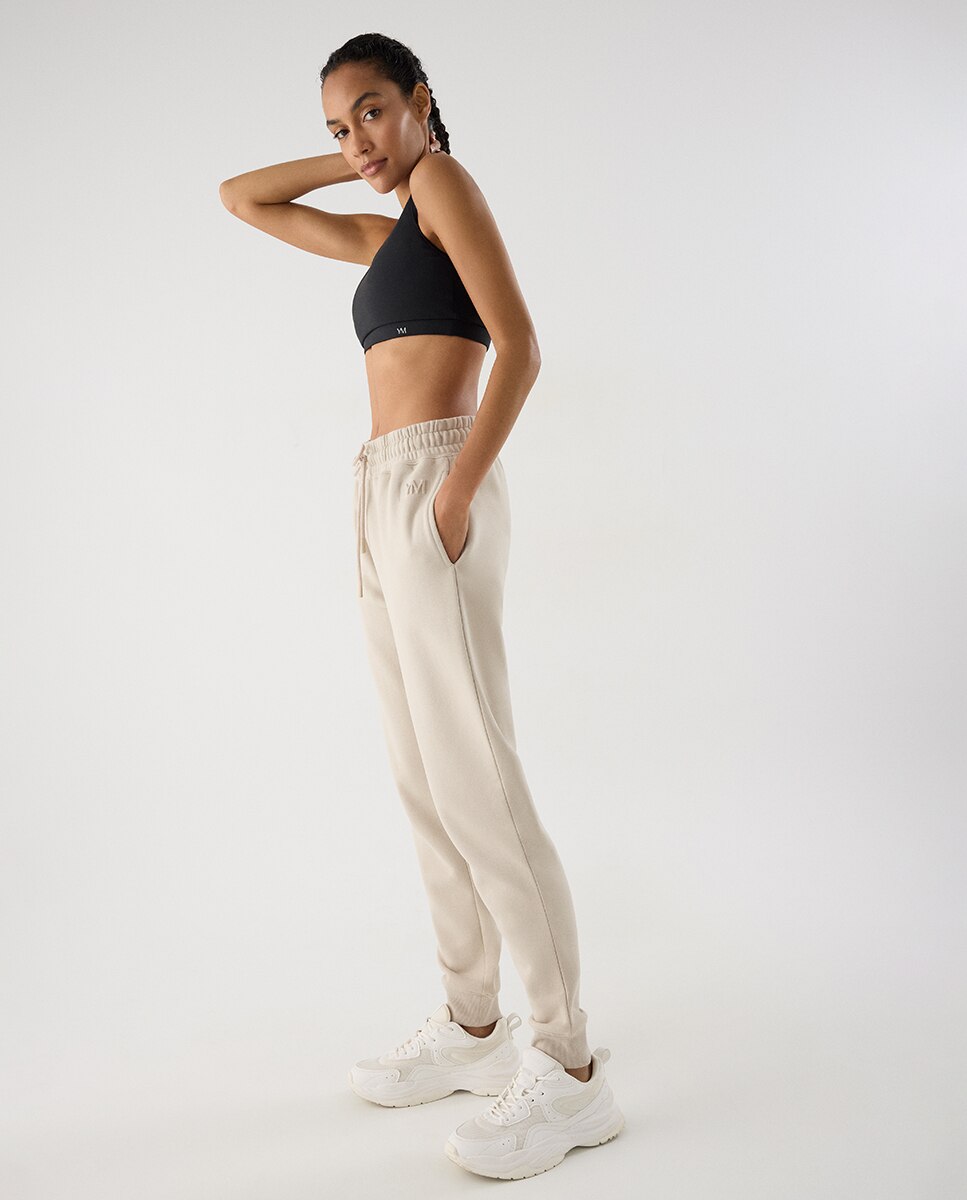 Legging deportivo jogger con cintura ajustable - Ysabel Mora - Gris claro Gris claro-3