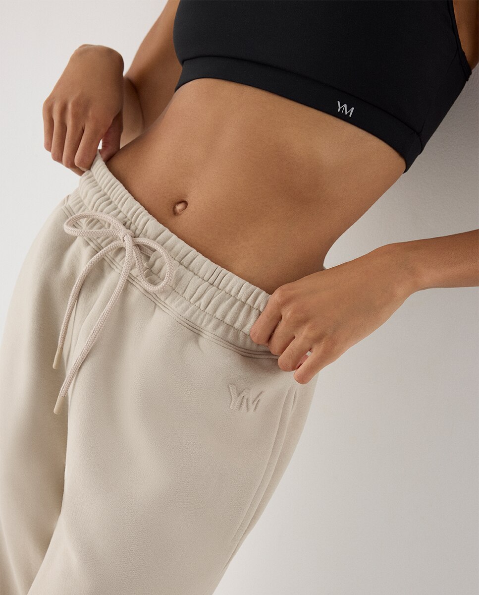 Legging deportivo jogger con cintura ajustable - Ysabel Mora - Gris claro Gris claro-4