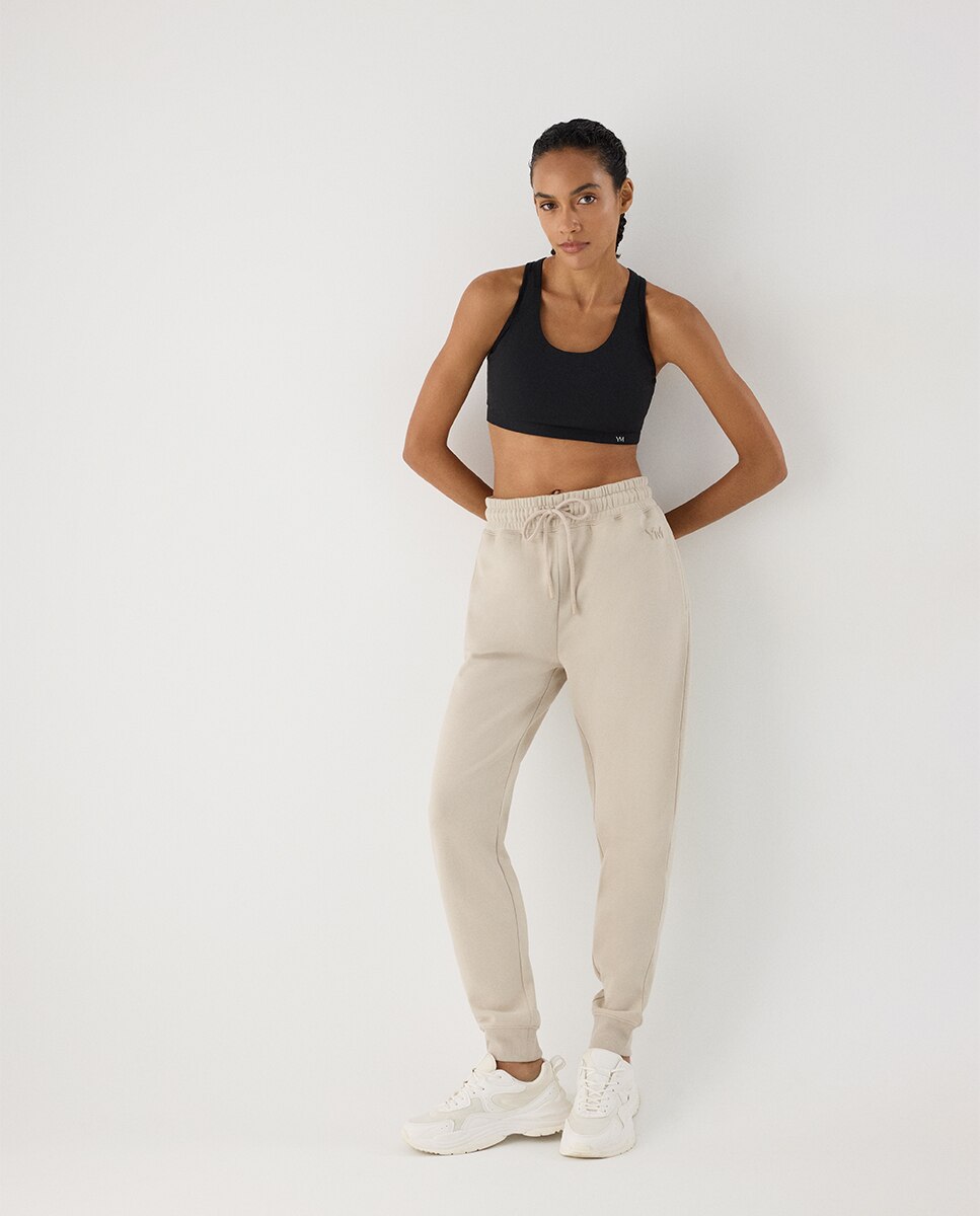 Legging deportivo jogger con cintura ajustable - Ysabel Mora - Gris claro Gris claro-5