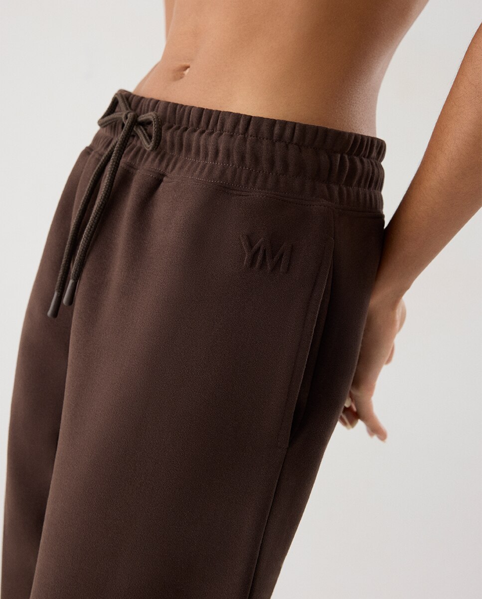 Legging deportivo jogger con cintura ajustable - Ysabel Mora - Marrón chocolate Marrón chocolate-2