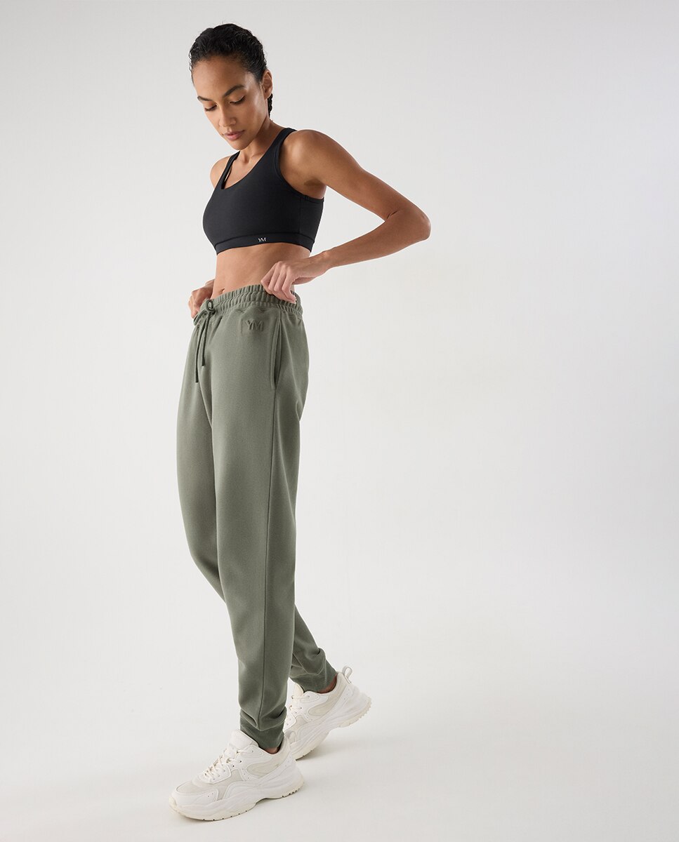 Legging deportivo jogger con cintura ajustable - Ysabel Mora - Verde Verde-3
