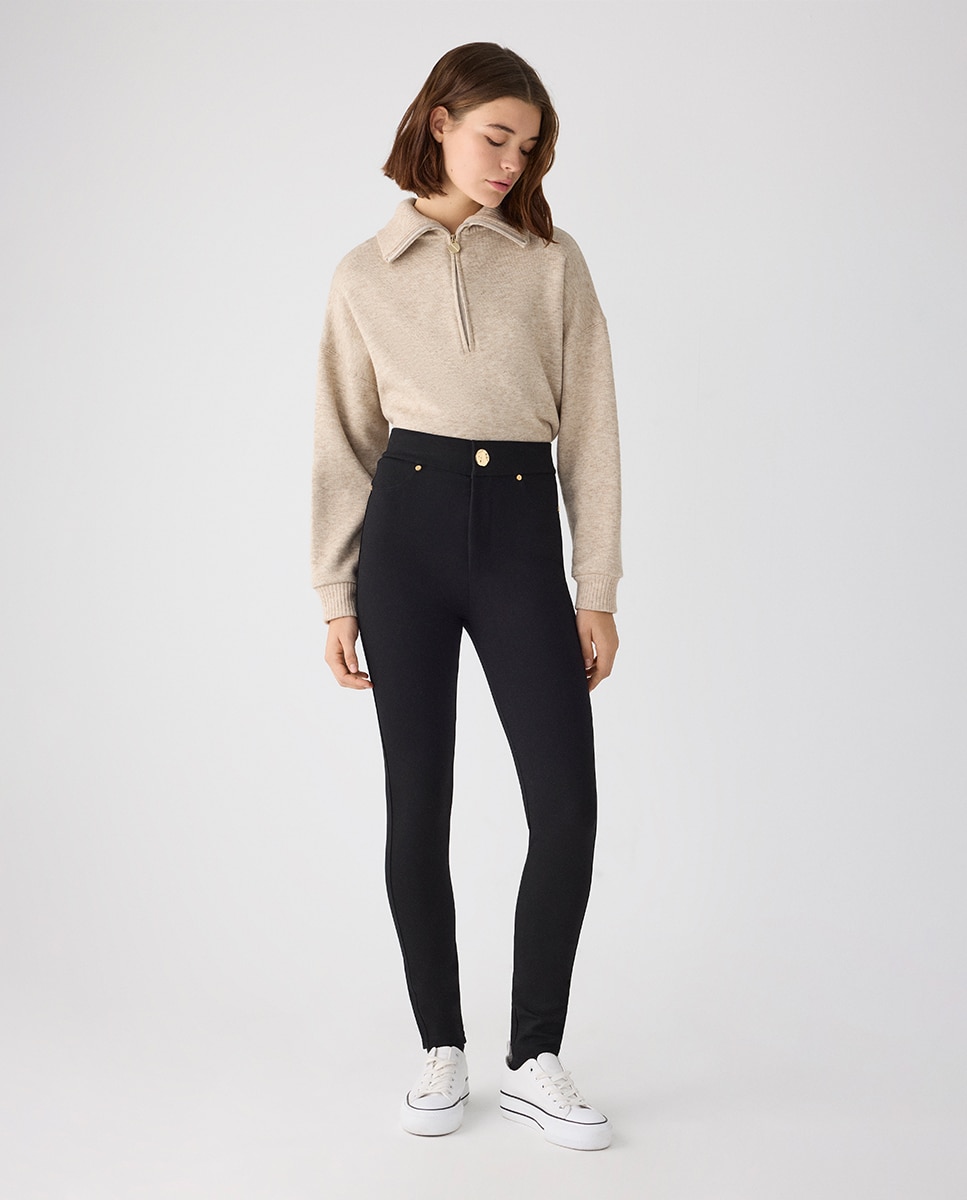 Imagen 0 de Leggings moldeadores de tiro alto Negro