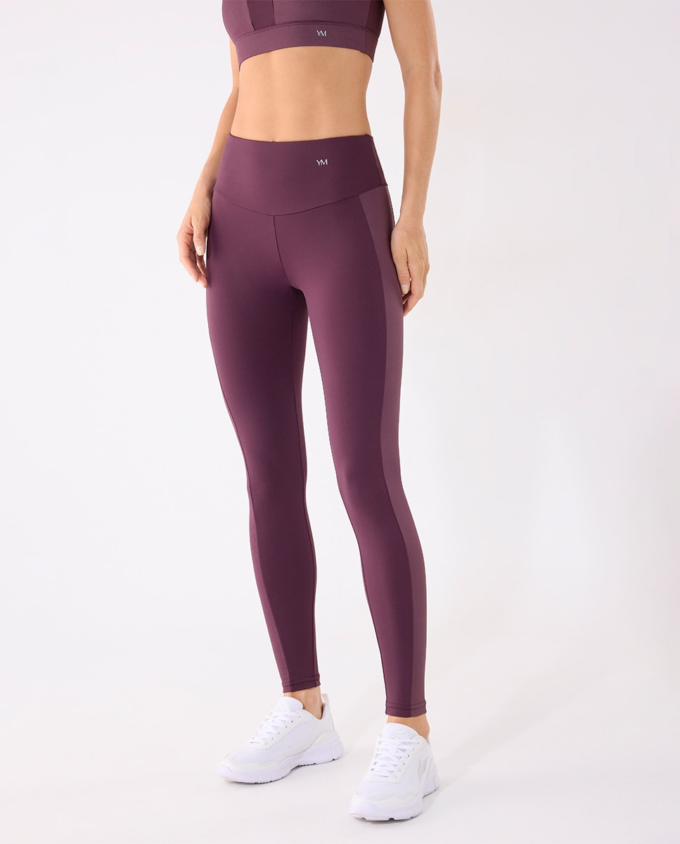 Imagen 1 de Leggings deportivos largos con banda metalizada - Ysabel Mora - Morado Morado