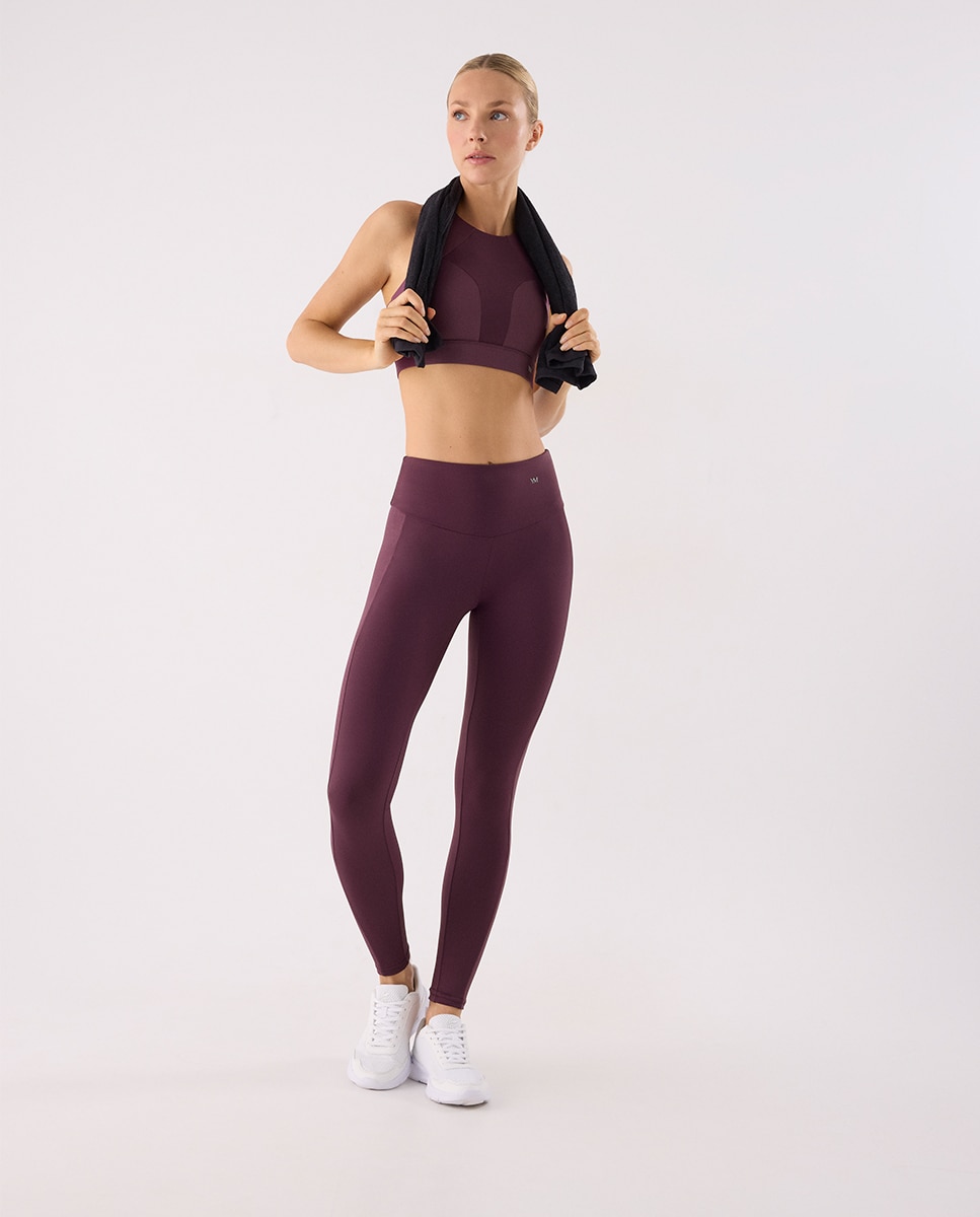 Imagen 7 de Leggings deportivos largos con banda metalizada - Ysabel Mora - Morado Morado