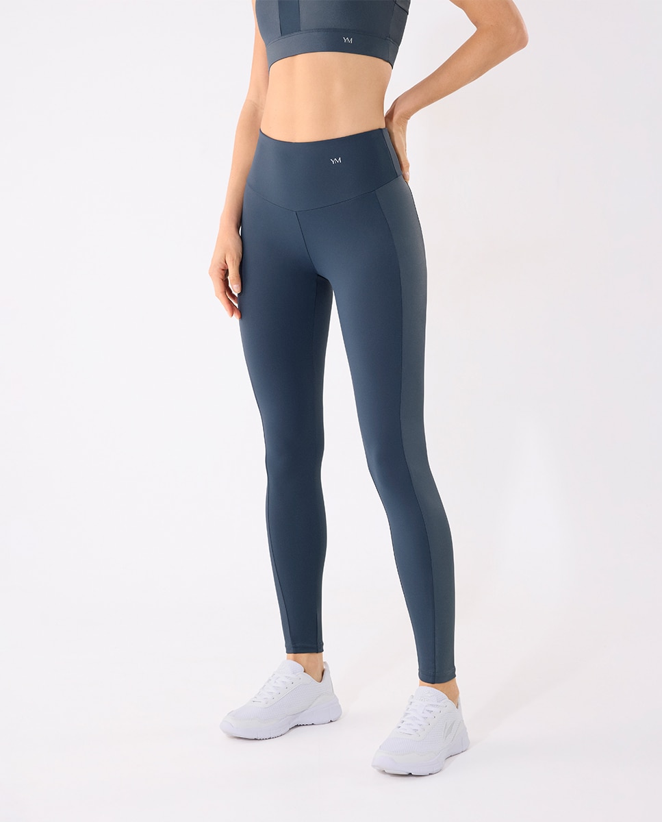Imagen 1 de Leggings deportivos largos con banda metalizada - Ysabel Mora - Azul marino Azul marino