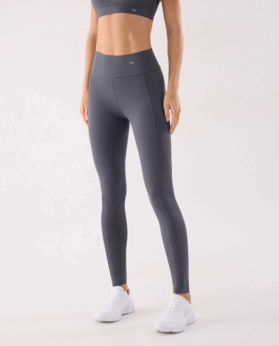 Imagen 1 de Leggings deportivos largos acabados invisibles compressive Azul grisáceo