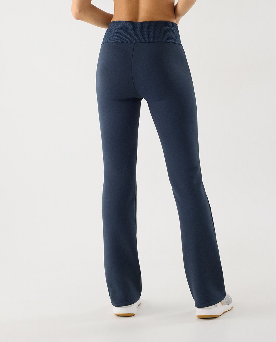 Ultra térmico leggings deportivos afelpado polar acampanados - Ysabel Mora - Azul marino Azul marino-2