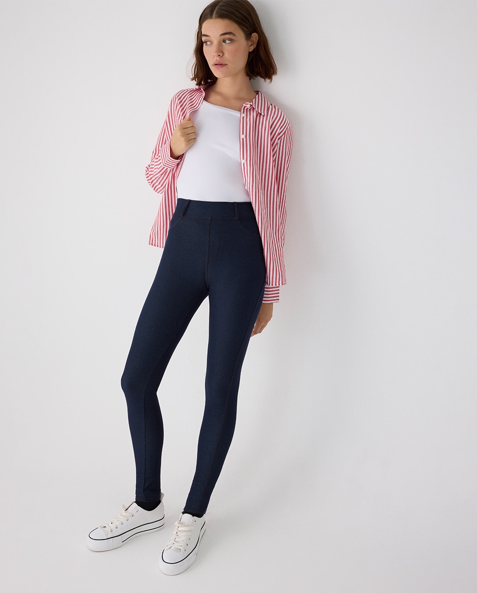 Leggings vaqueros efecto push-up - Ysabel Mora - Azul marino Azul marino-2