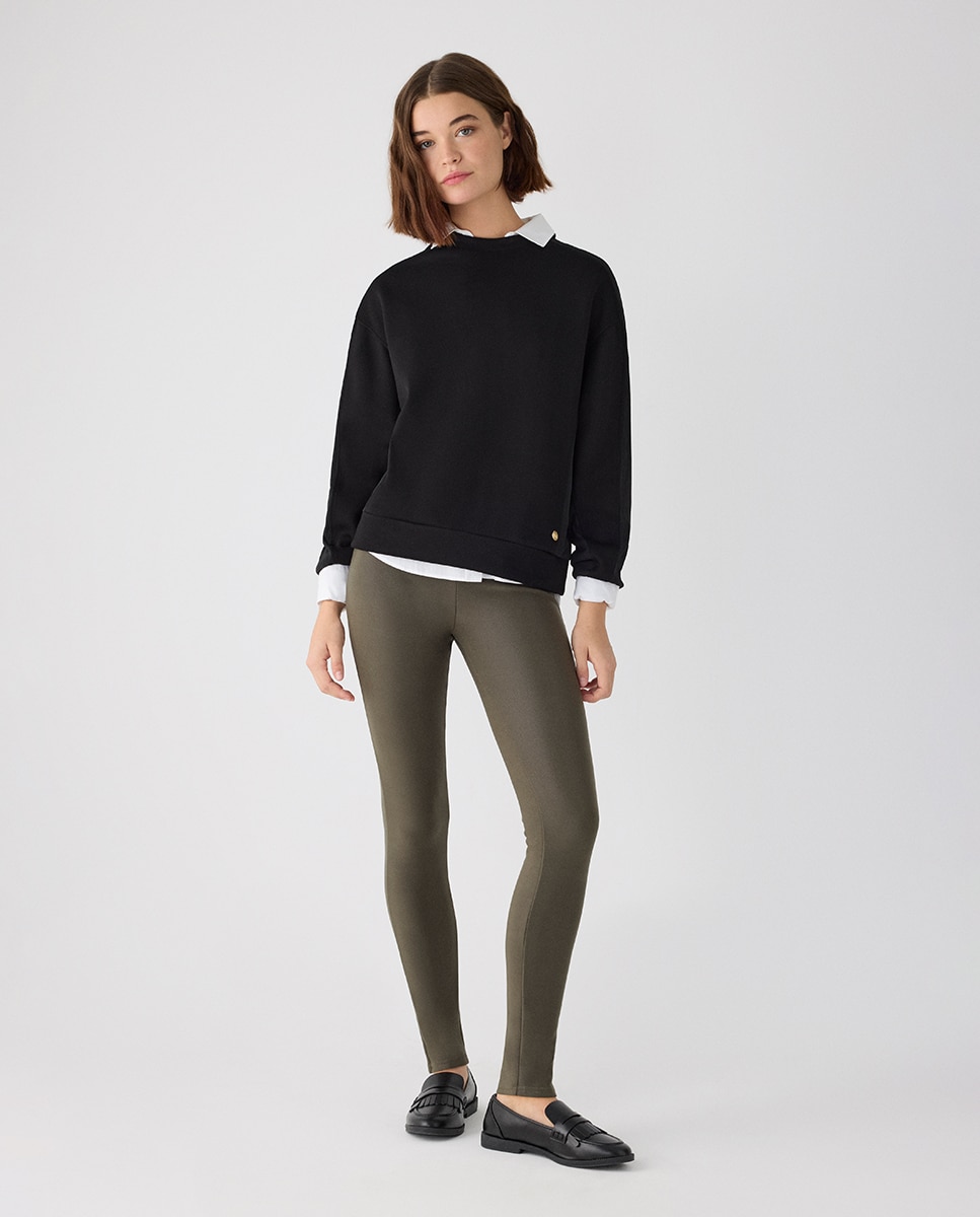 Imagen 0 de Leggings térmicos efecto piel Verde