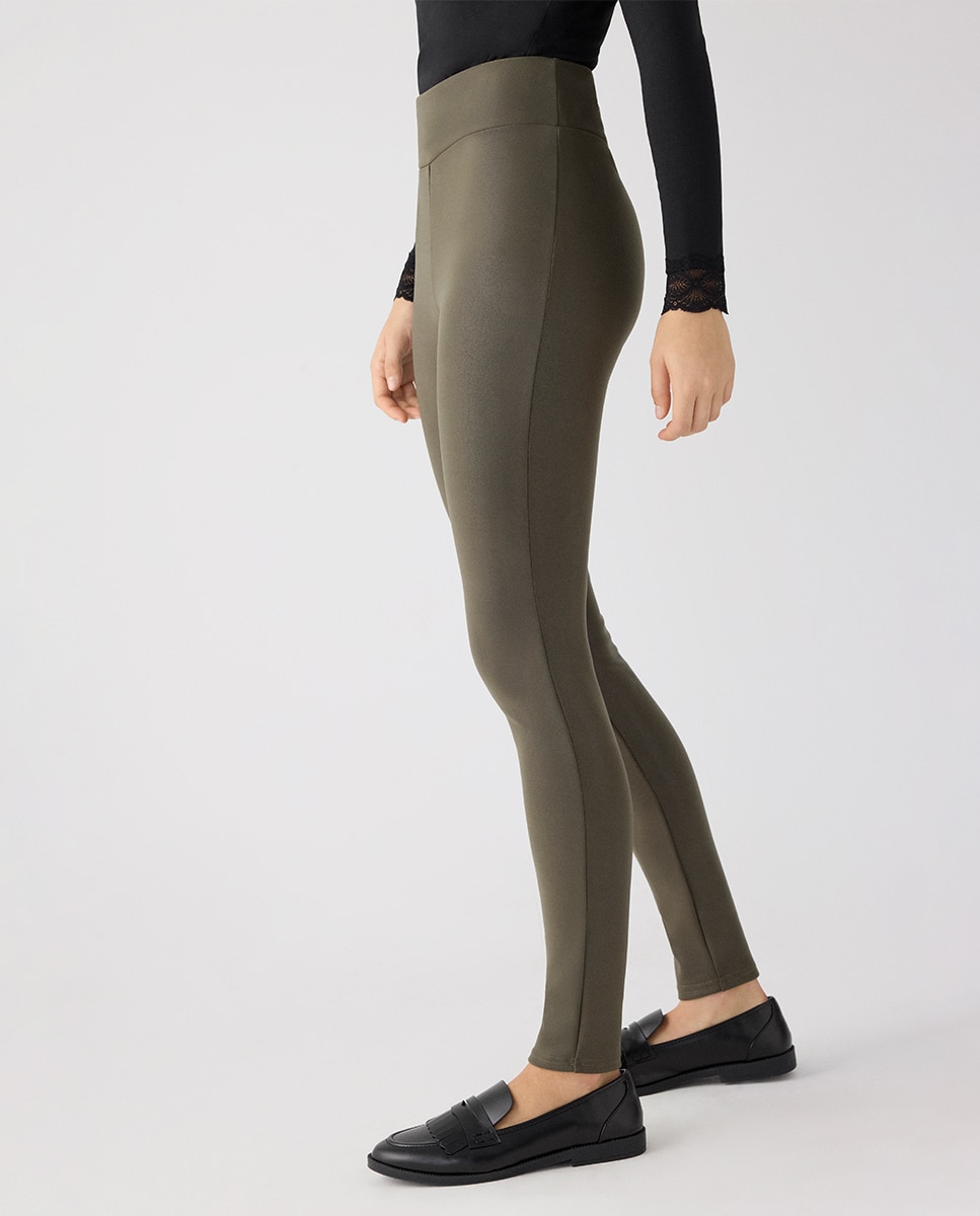 Leggings térmicos efecto piel - Ysabel Mora - Verde Verde-4