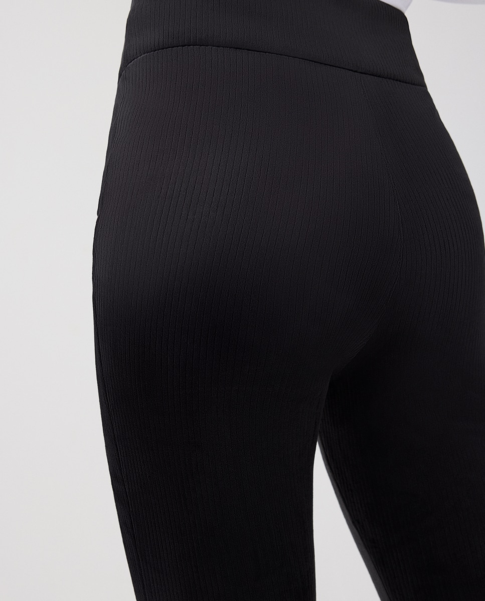 Ultra térmico leggings acampanados efecto pana - Ysabel Mora - Negro Negro-5
