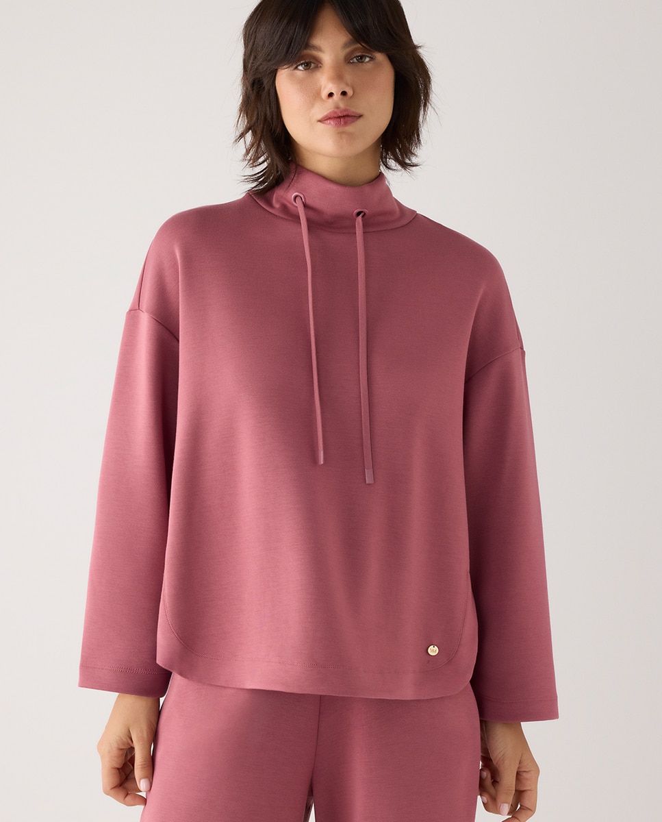 Pantalones rectos afelpados tiro alto y cintura ajustable - Ysabel Mora - Rosa Rosa-6