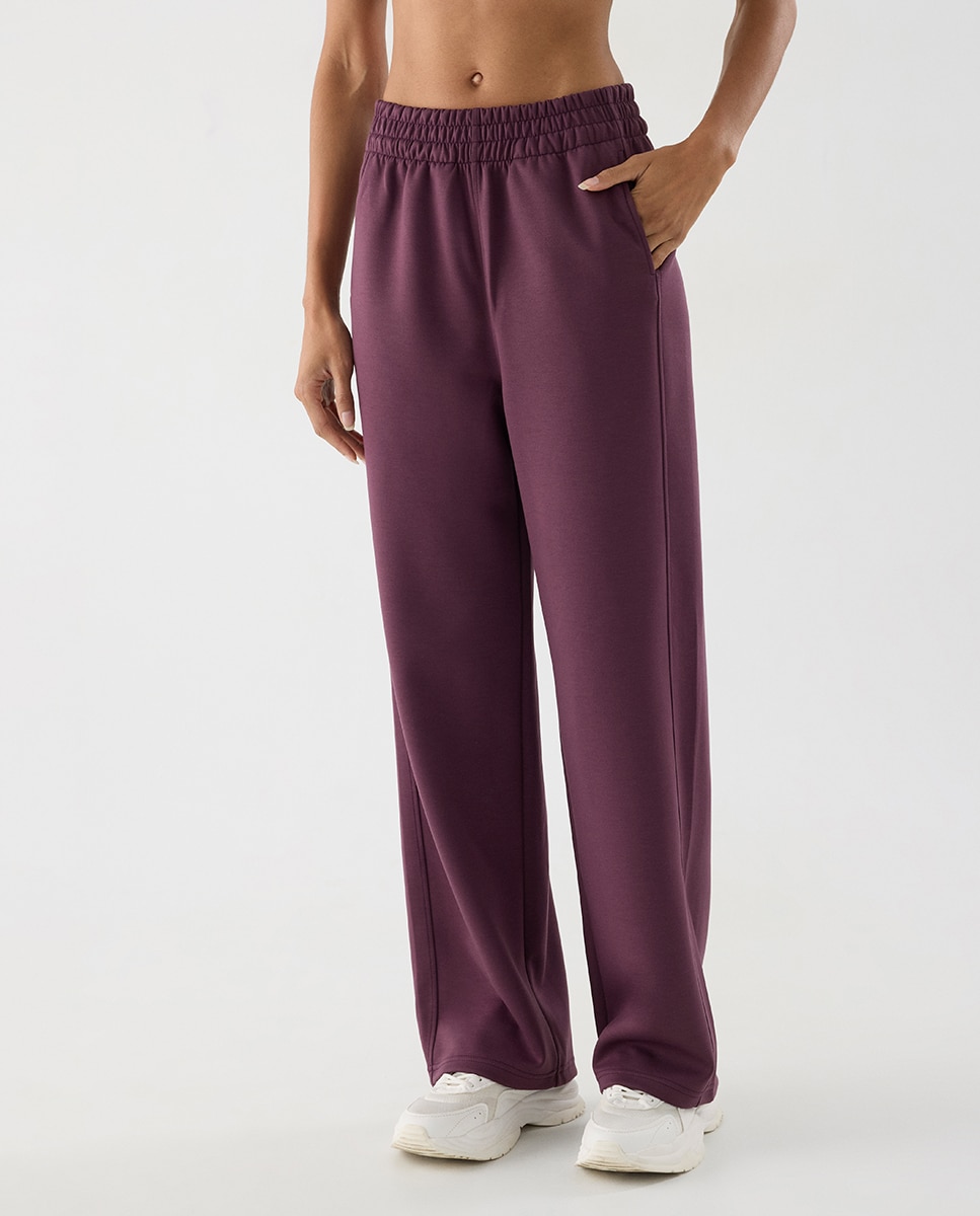 Legging deportivo recto con bolsillos - Ysabel Mora - Morado Morado-1