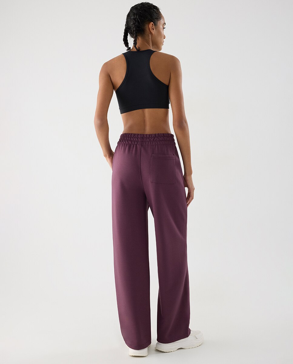 Legging deportivo recto con bolsillos - Ysabel Mora - Morado Morado-2