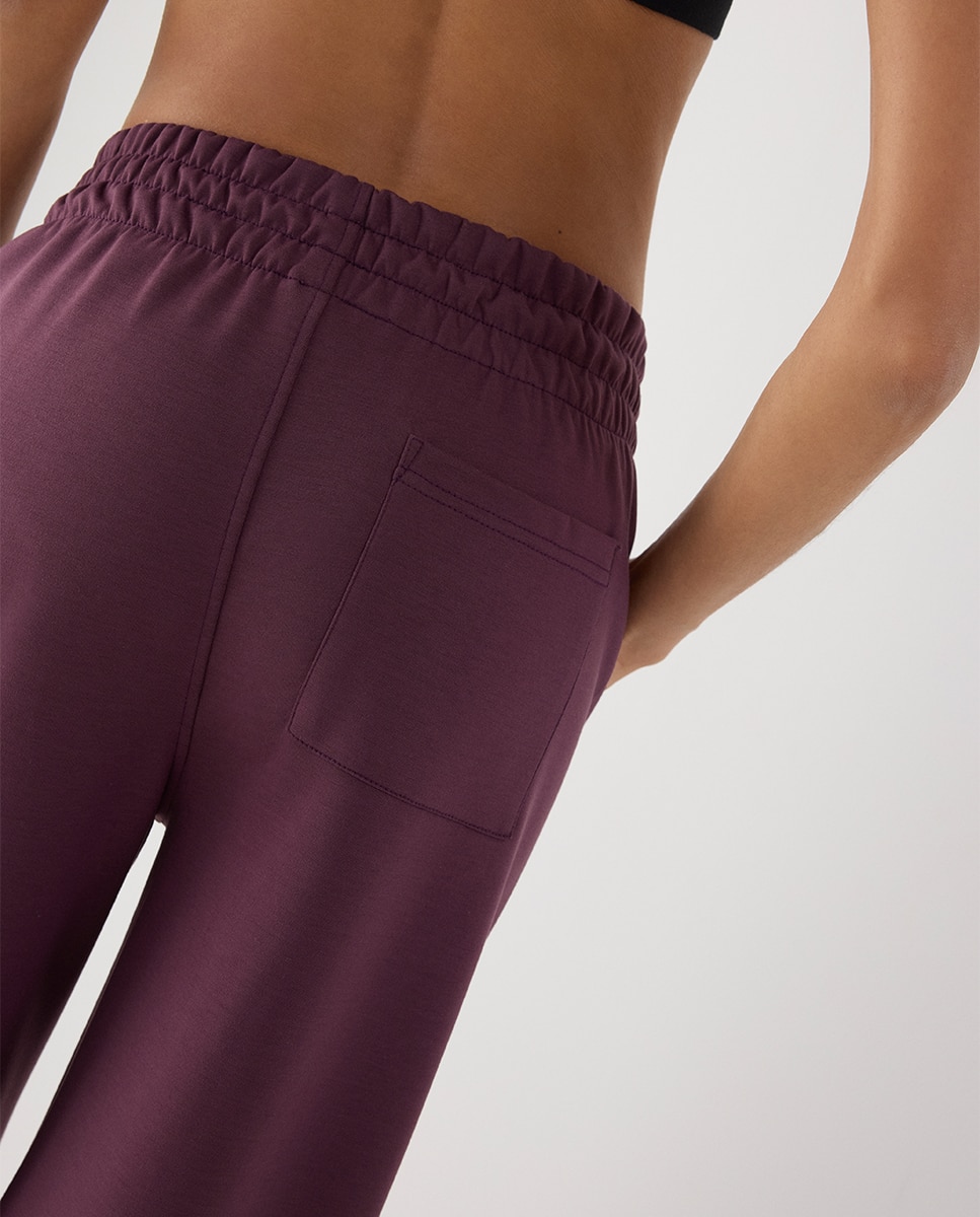 Legging deportivo recto con bolsillos - Ysabel Mora - Morado Morado-4