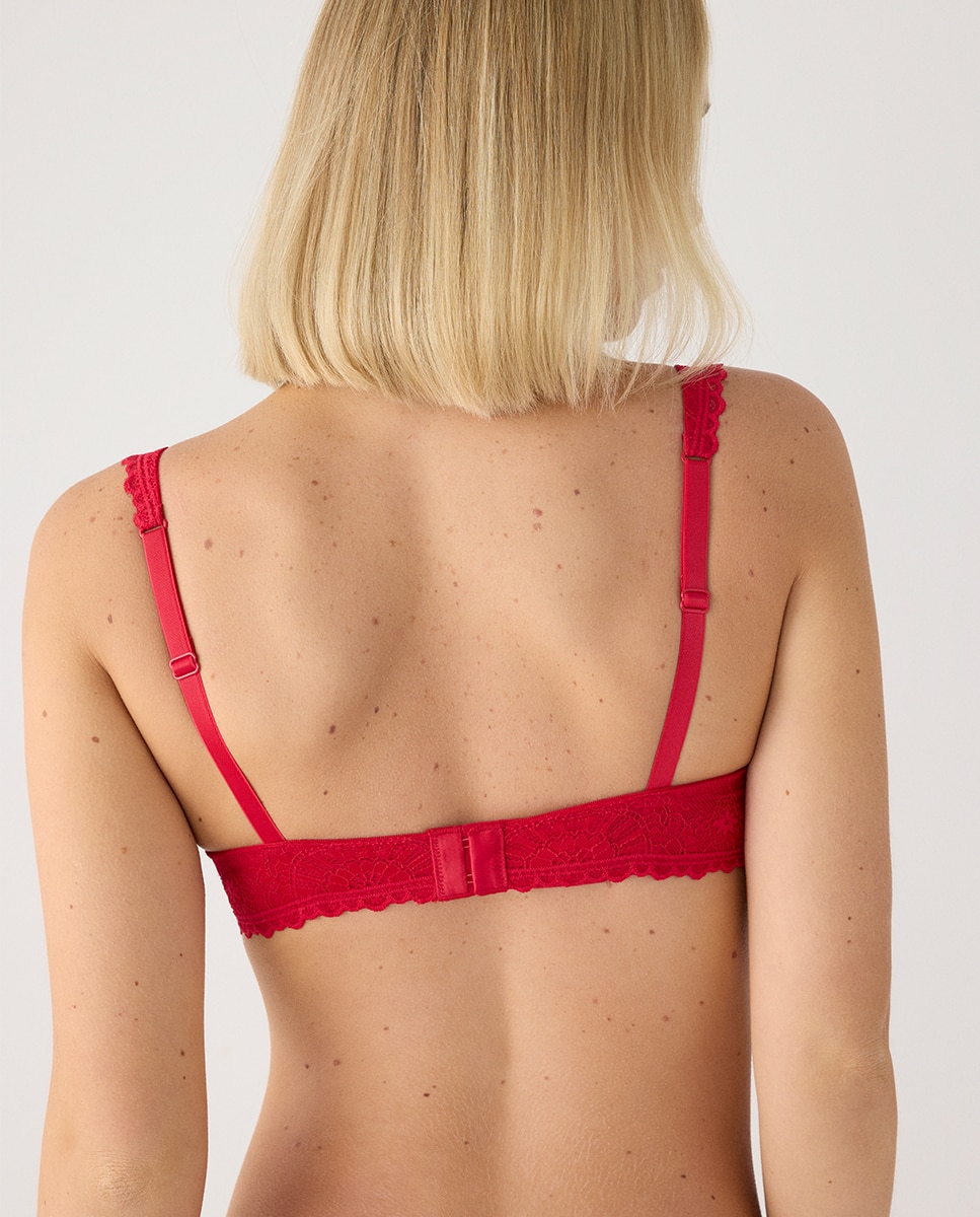 Sujetador push-up encaje - Ysabel Mora - Rojo Rojo-2