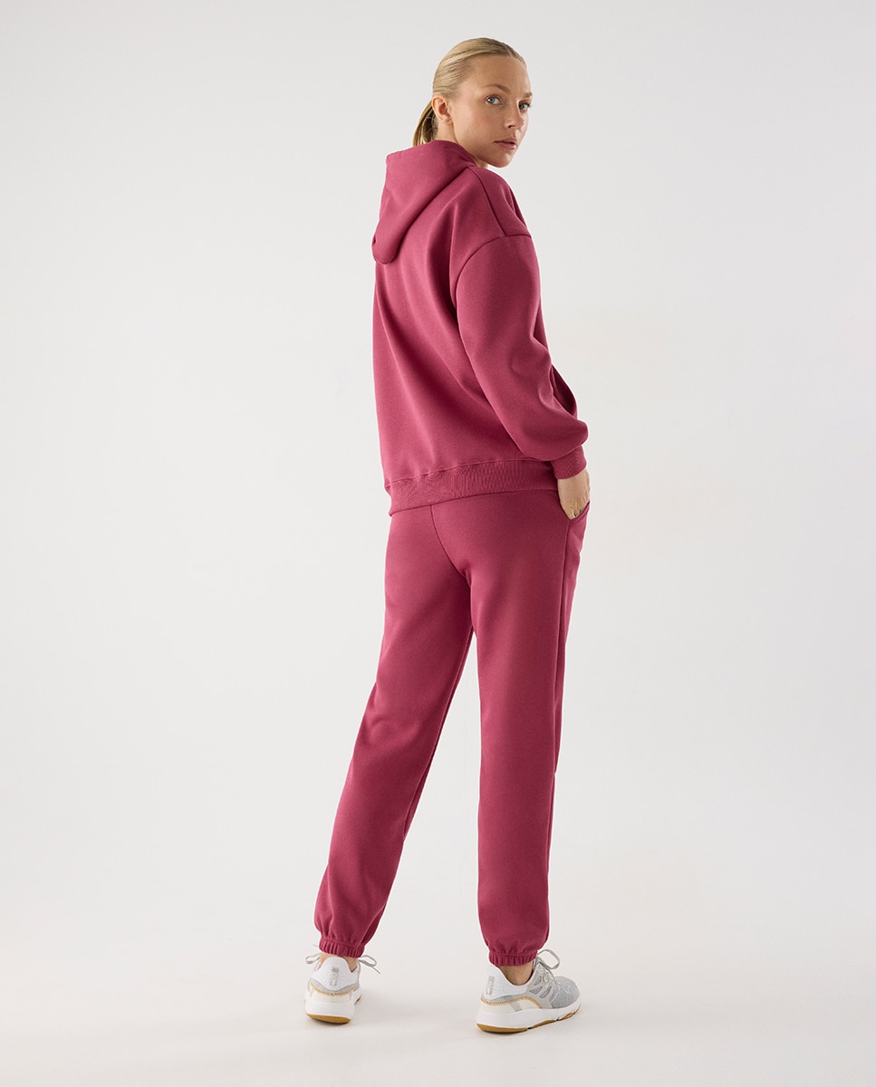 Conjunto de chándal deportivo afelpado sudadera con capucha y jogger - Ysabel Mora - Rosa Rosa-2