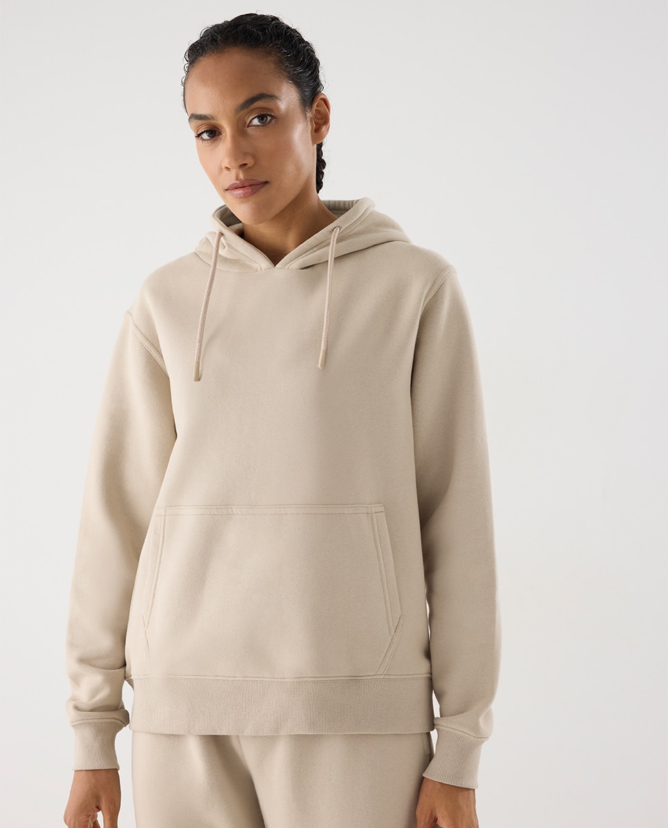 Sudadera deportiva afelpada con capucha - Ysabel Mora - Gris claro Gris claro-1