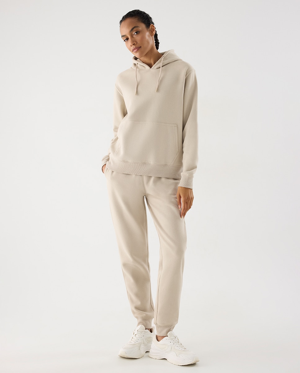 Sudadera deportiva afelpada con capucha - Ysabel Mora - Gris claro Gris claro-4