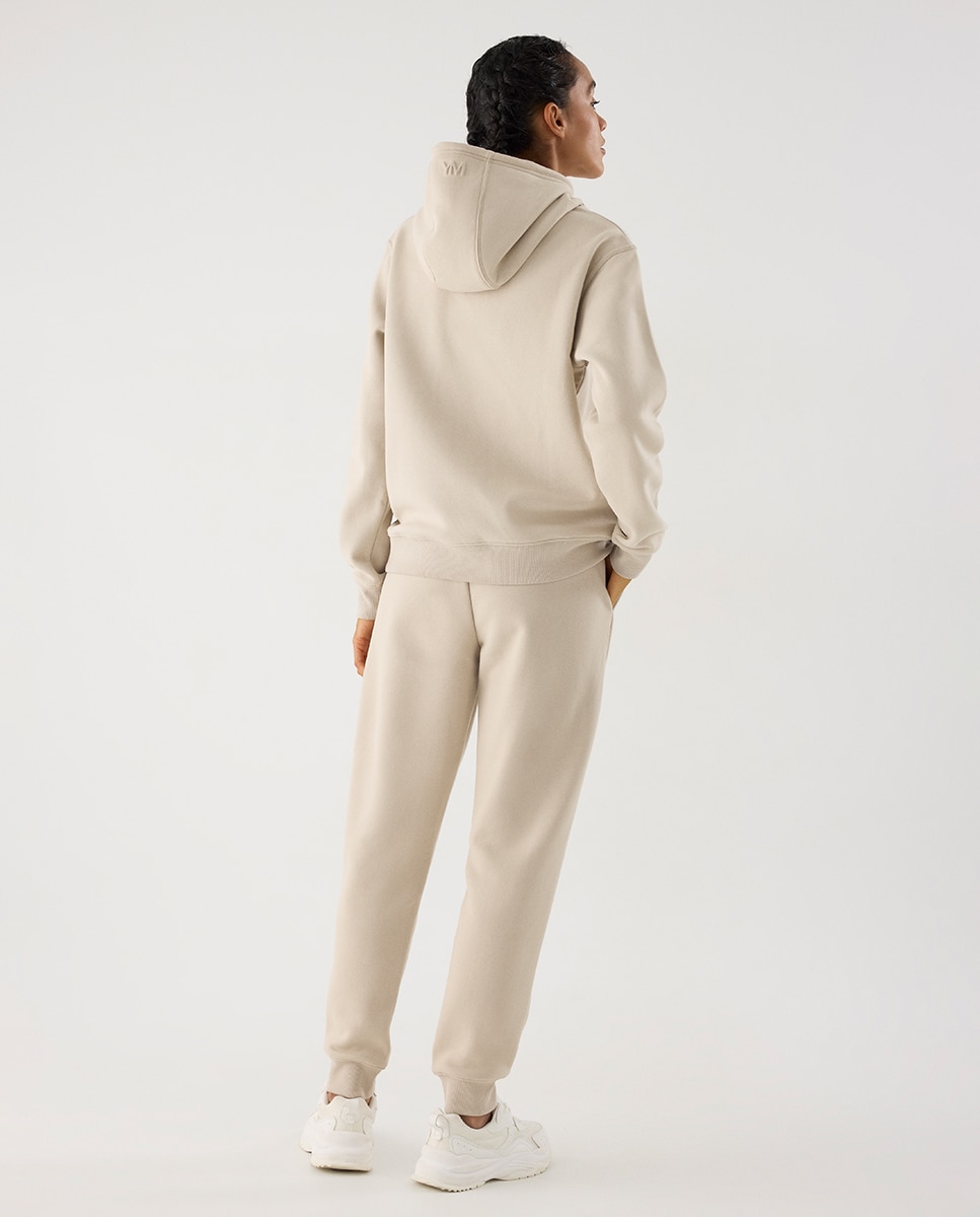 Sudadera deportiva afelpada con capucha - Ysabel Mora - Gris claro Gris claro-5