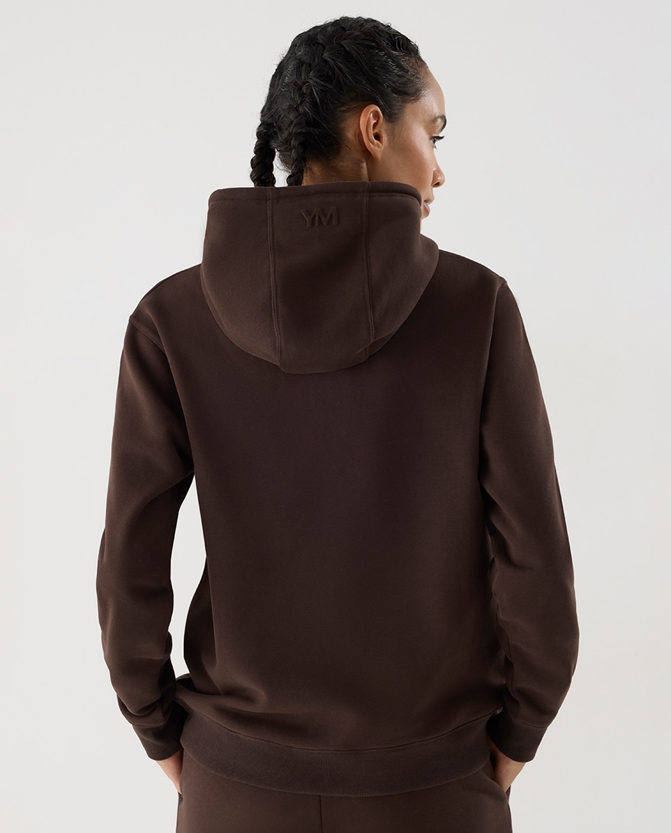Sudadera deportiva afelpada con capucha - Ysabel Mora - Marrón chocolate Marrón chocolate-2