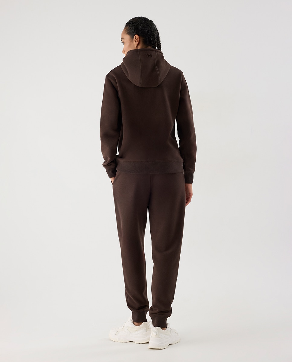 Sudadera deportiva afelpada con capucha - Ysabel Mora - Marrón chocolate Marrón chocolate-6