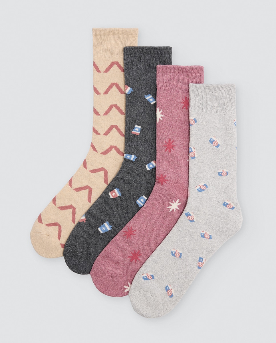 Calcetín mujer térmico - Ysabel Mora - Multicolor Multicolor-1