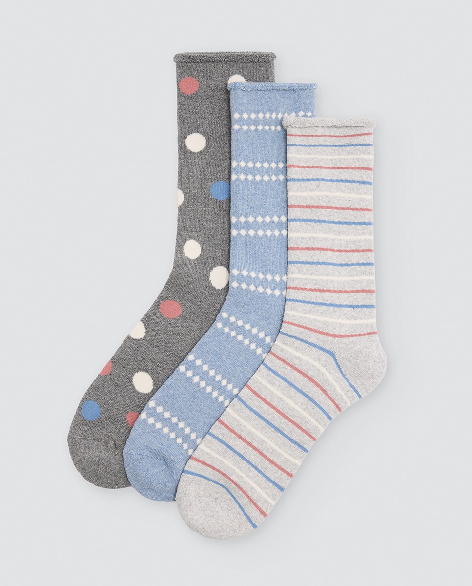 Calcetín mujer térmico sin puño - Ysabel Mora - Multicolor Multicolor-1