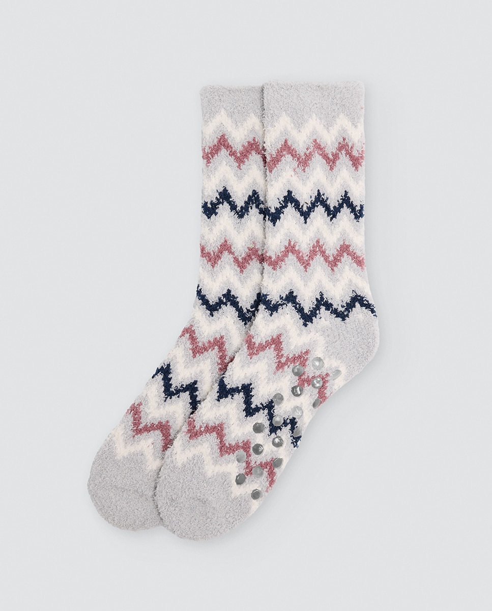 Calcetín mujer franela antideslizante - Ysabel Mora - Multicolor Multicolor-3