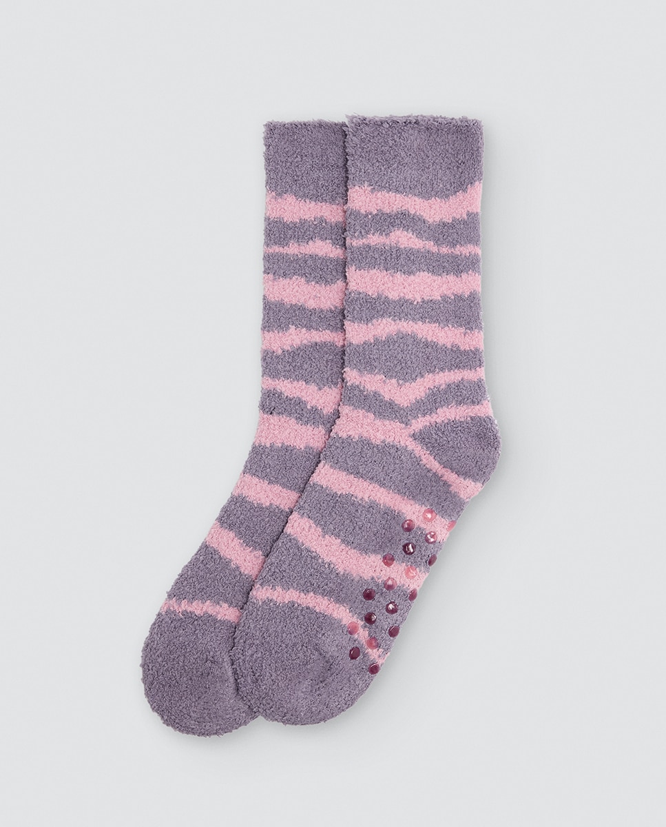 Calcetín mujer franela antideslizante - Ysabel Mora - Multicolor Multicolor-3