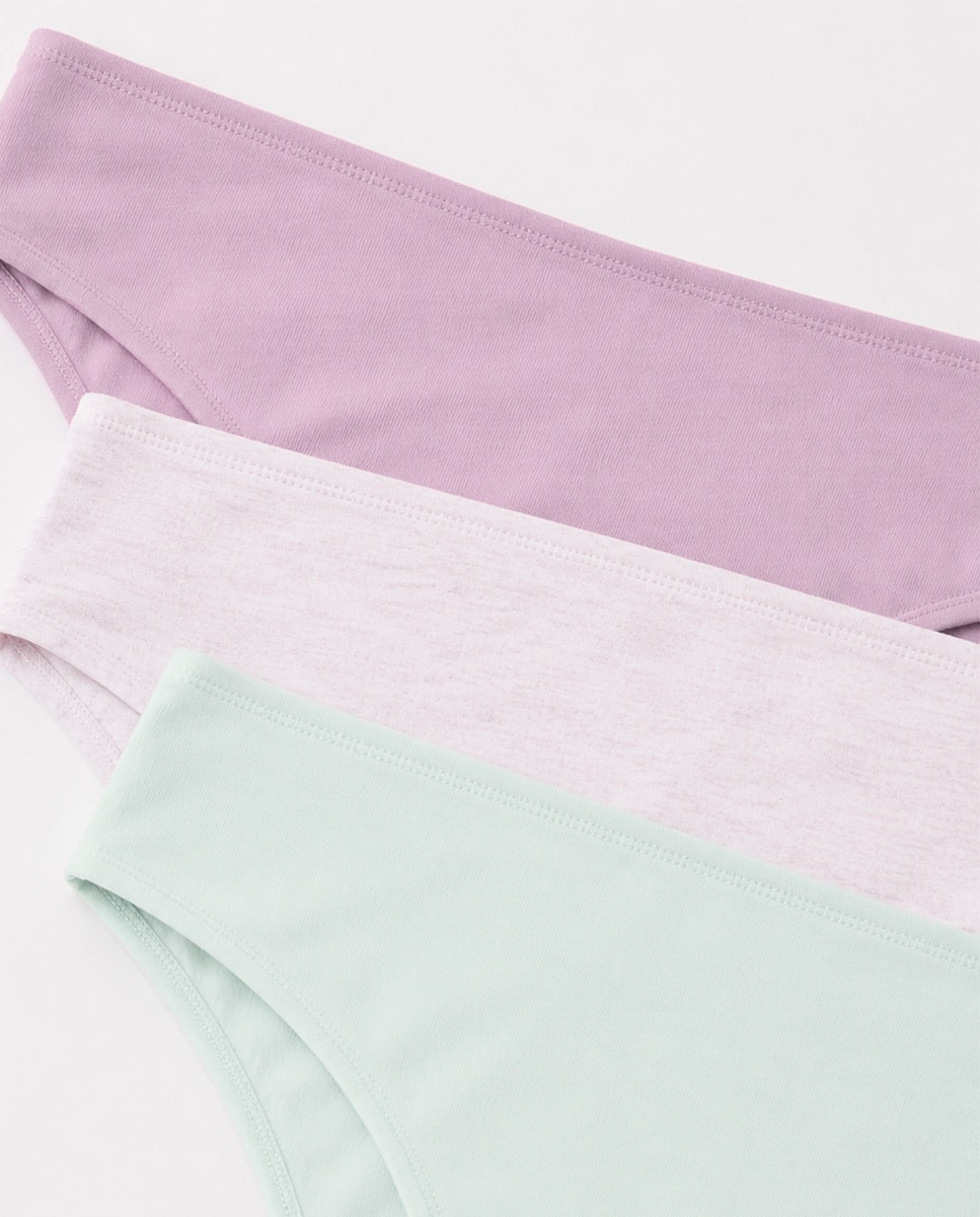 Pack de 3 tangas algodón básicos colores - Ysabel Mora - Multicolor Multicolor-2