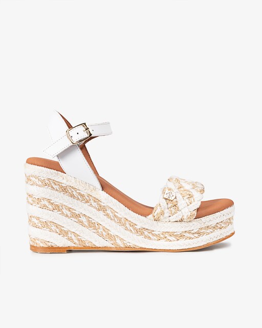 Imagen 0 de Sandalias de mujer de cuña alta yute