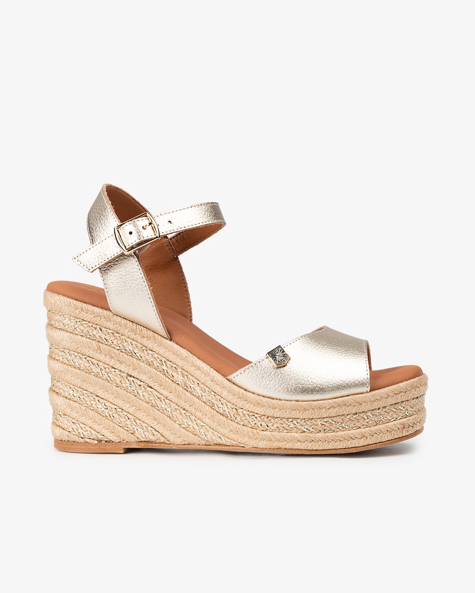 Moda Calzado Popa Corte Ingles Sandalias De Cuña De Mujer Piel