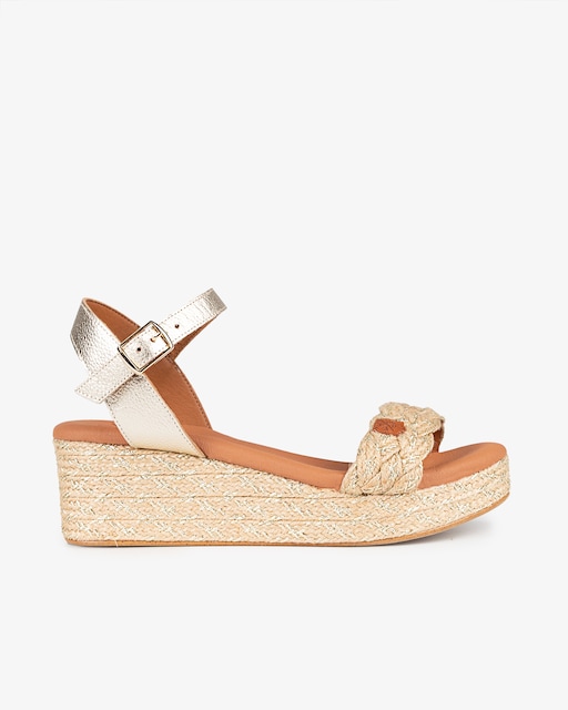 Imagen 0 de Sandalias de cuña de mujer en yute ruma