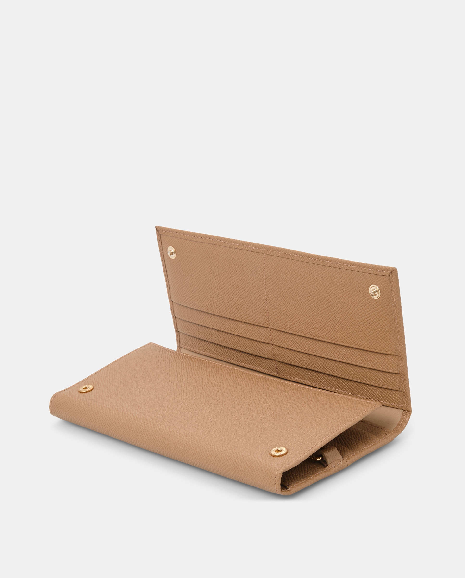 Imagen 4 de Cartera rectangular de mujer de piel de vacuno - Lottusse - Beige Beige
