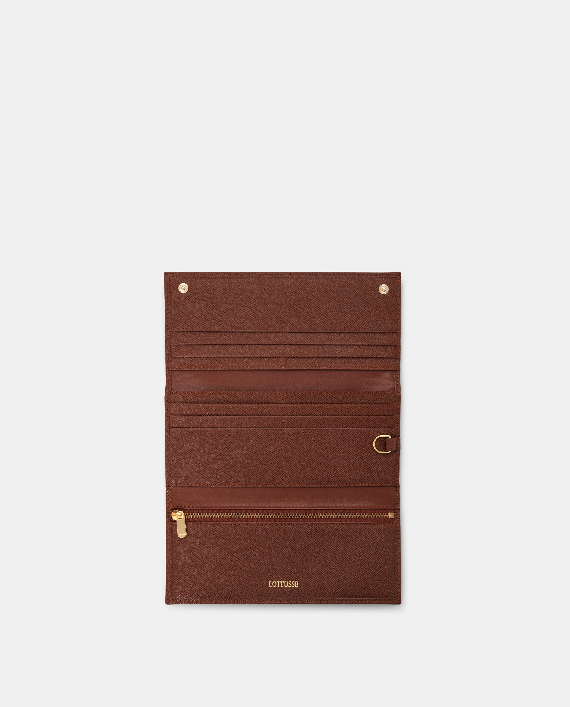 Imagen 2 de Cartera rectangular de mujer de piel de vacuno - Lottusse - Marrón Marrón