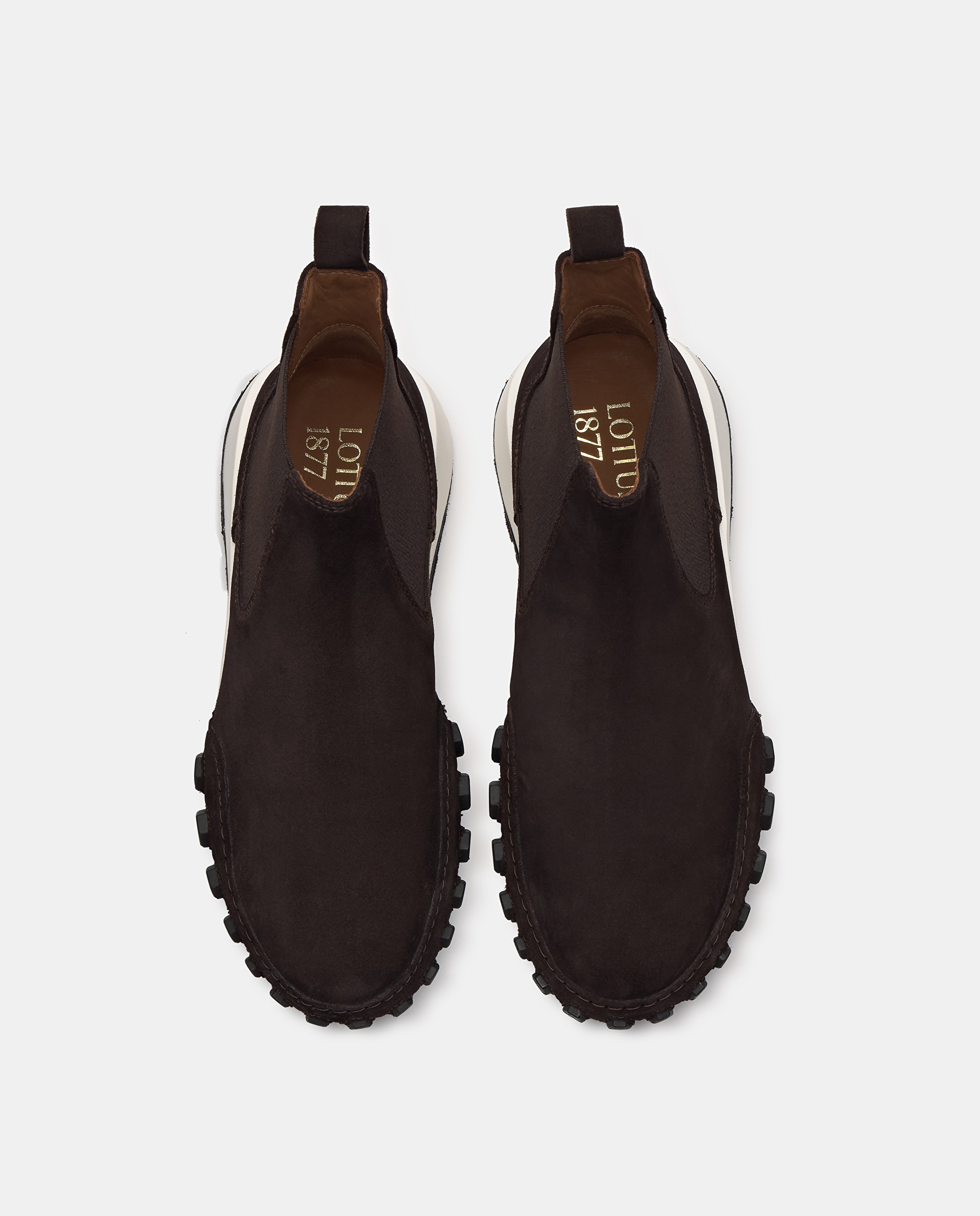 Zapatillas nauta de hombre de piel de vacuno - Lottusse - Moka Moka-6