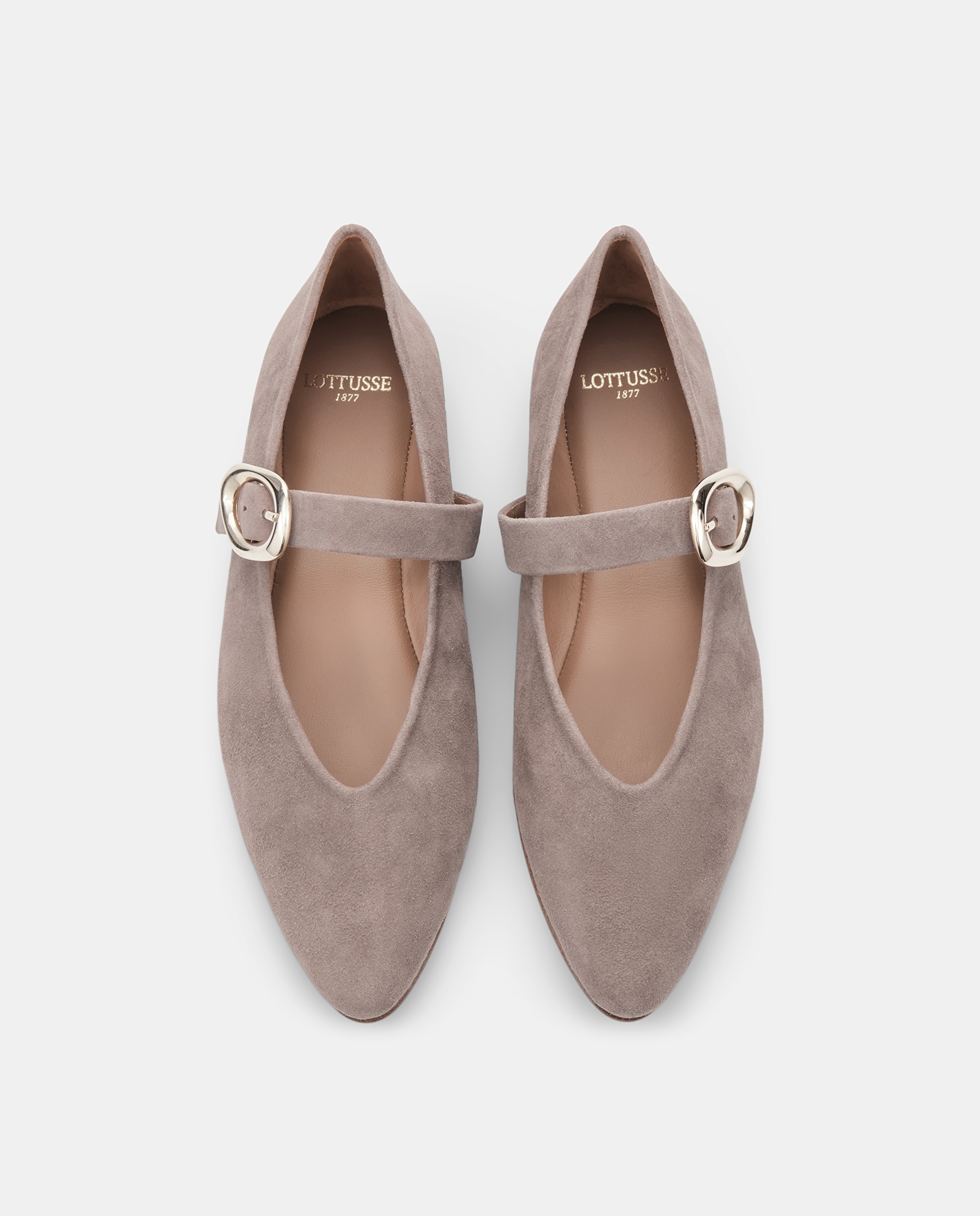 Bailarinas bel de mujer de piel de cordero - Lottusse - Gris Gris-6