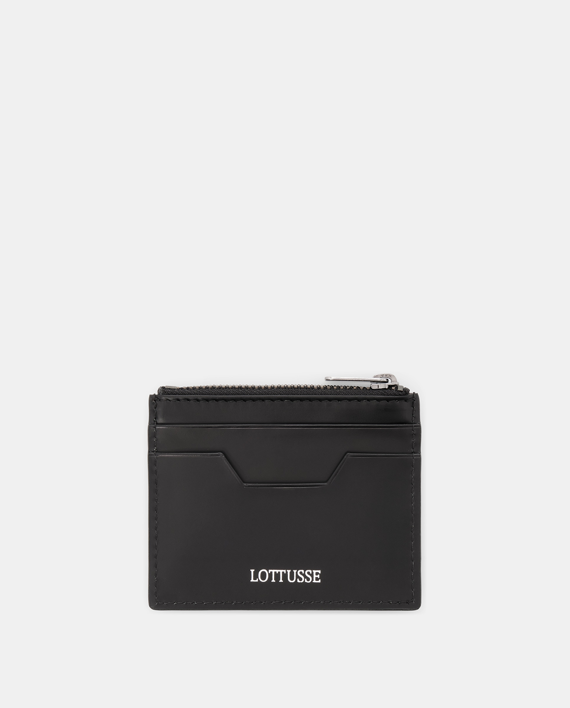 Tarjetero de hombre de piel de vacuno - Lottusse - Negro Negro-2