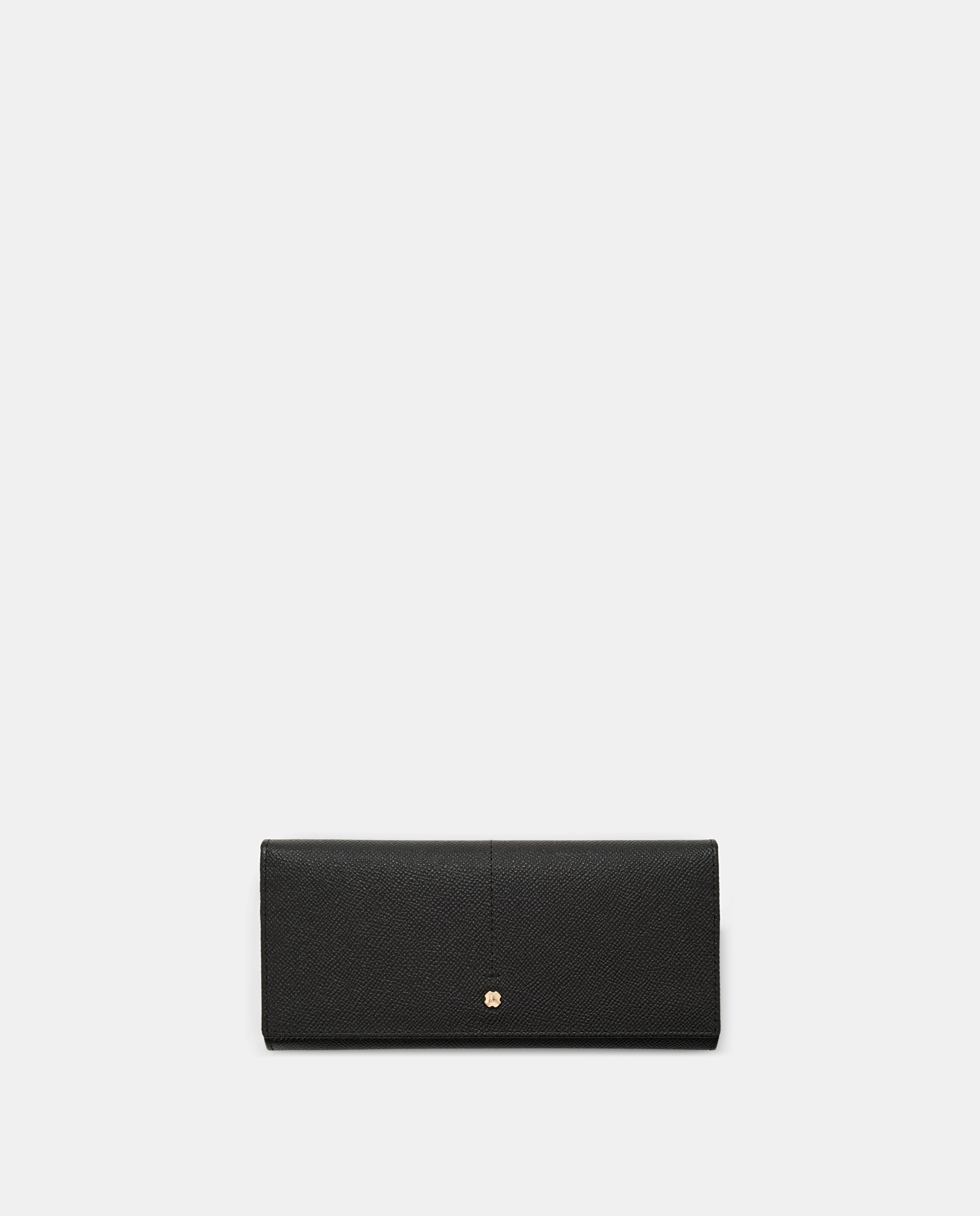 Imagen 1 de Cartera rectangular de mujer de piel de vacuno Negro