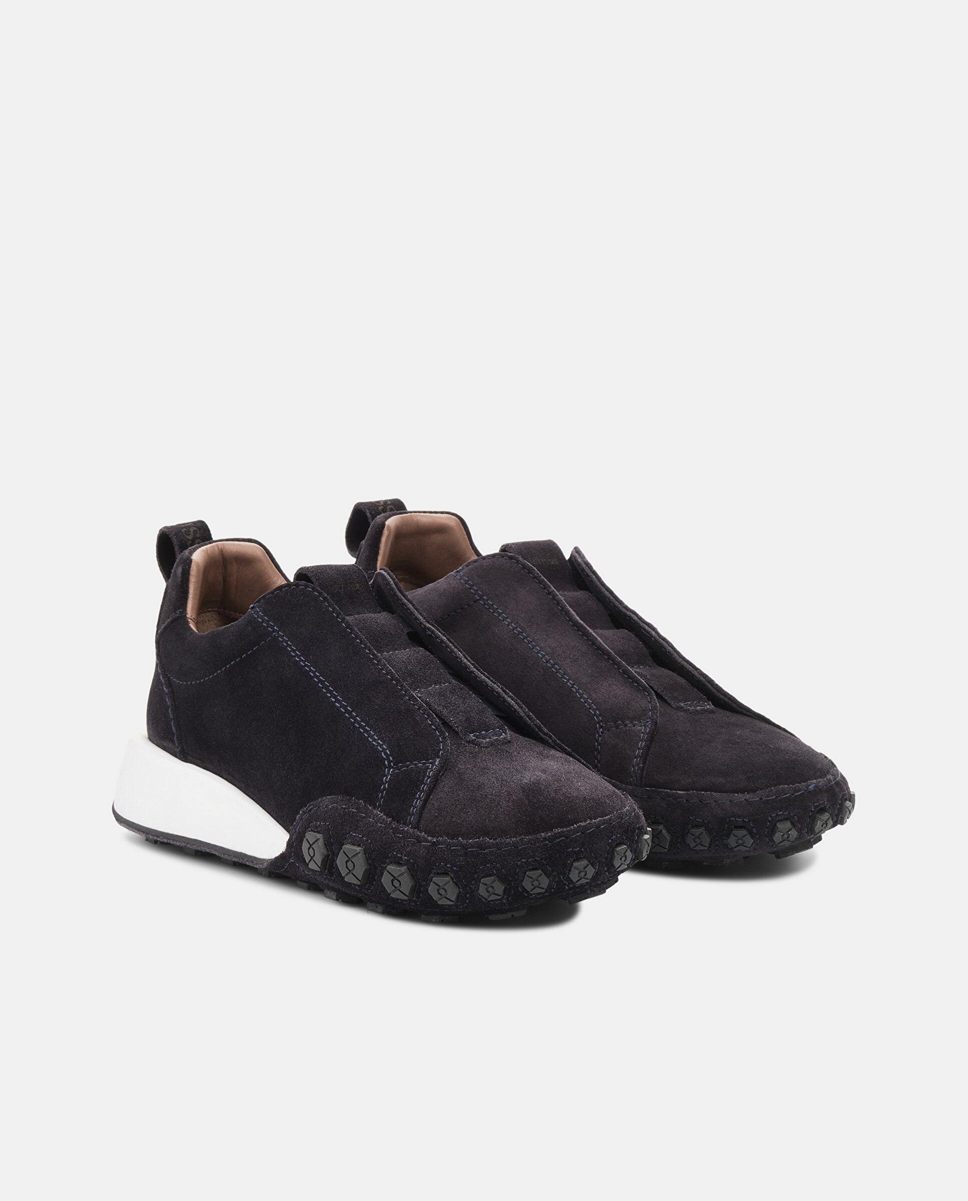 Zapatillas nauta de hombre de piel azul - Lottusse - Azul marino Azul marino-3