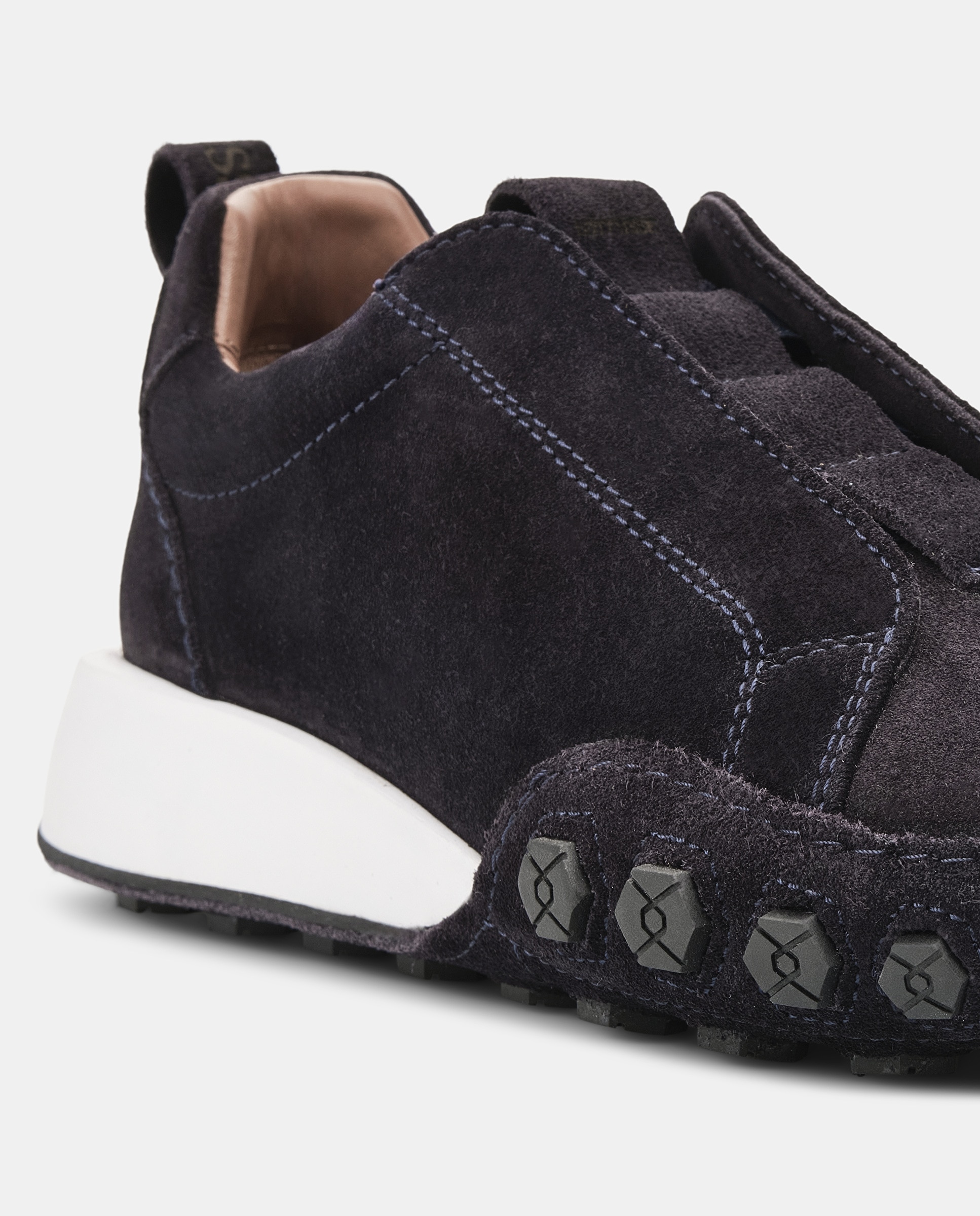Zapatillas nauta de hombre de piel azul - Lottusse - Azul marino Azul marino-4