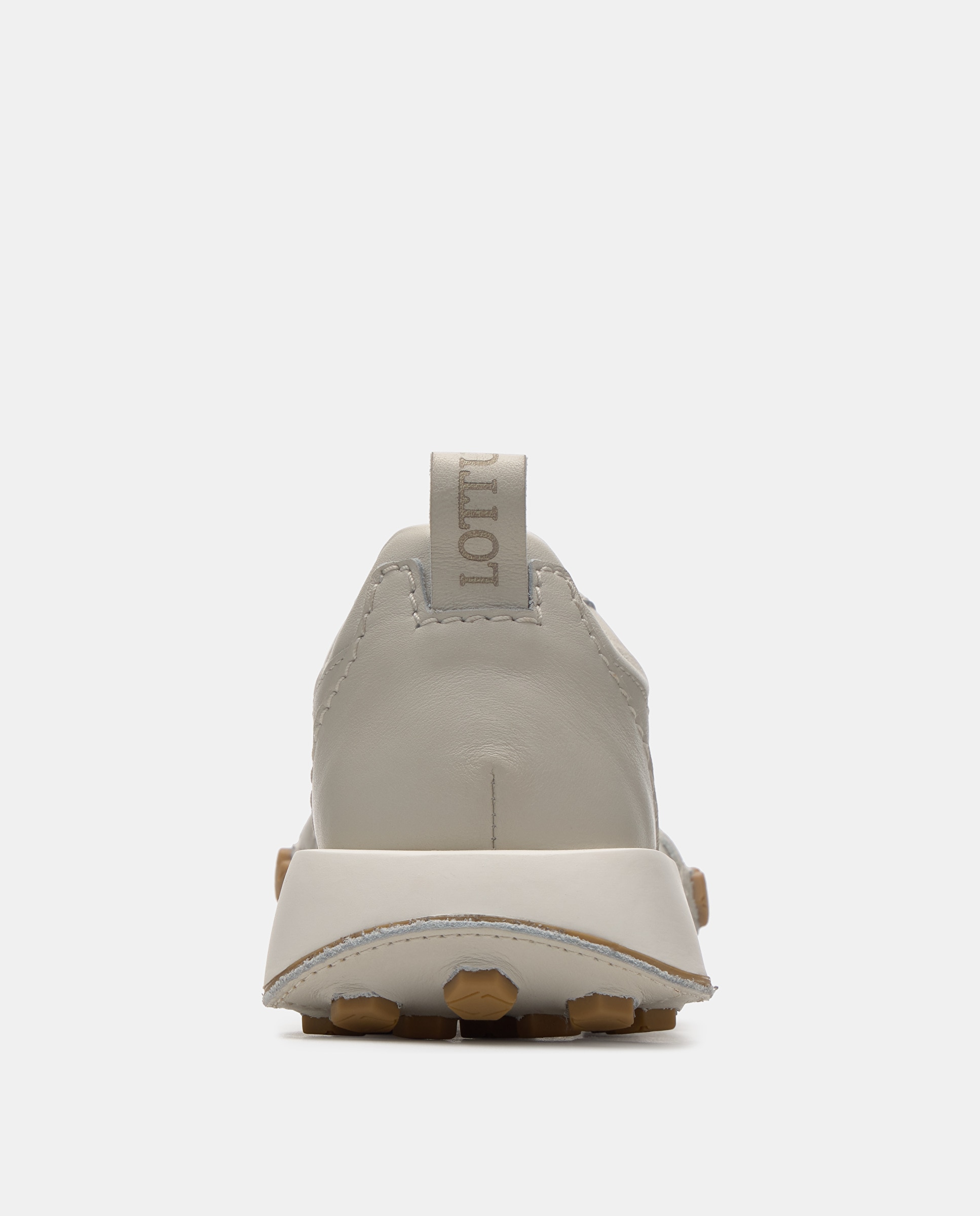 Zapatillas nauta de mujer de piel de vacuno - Lottusse - Blanco roto Blanco roto-2