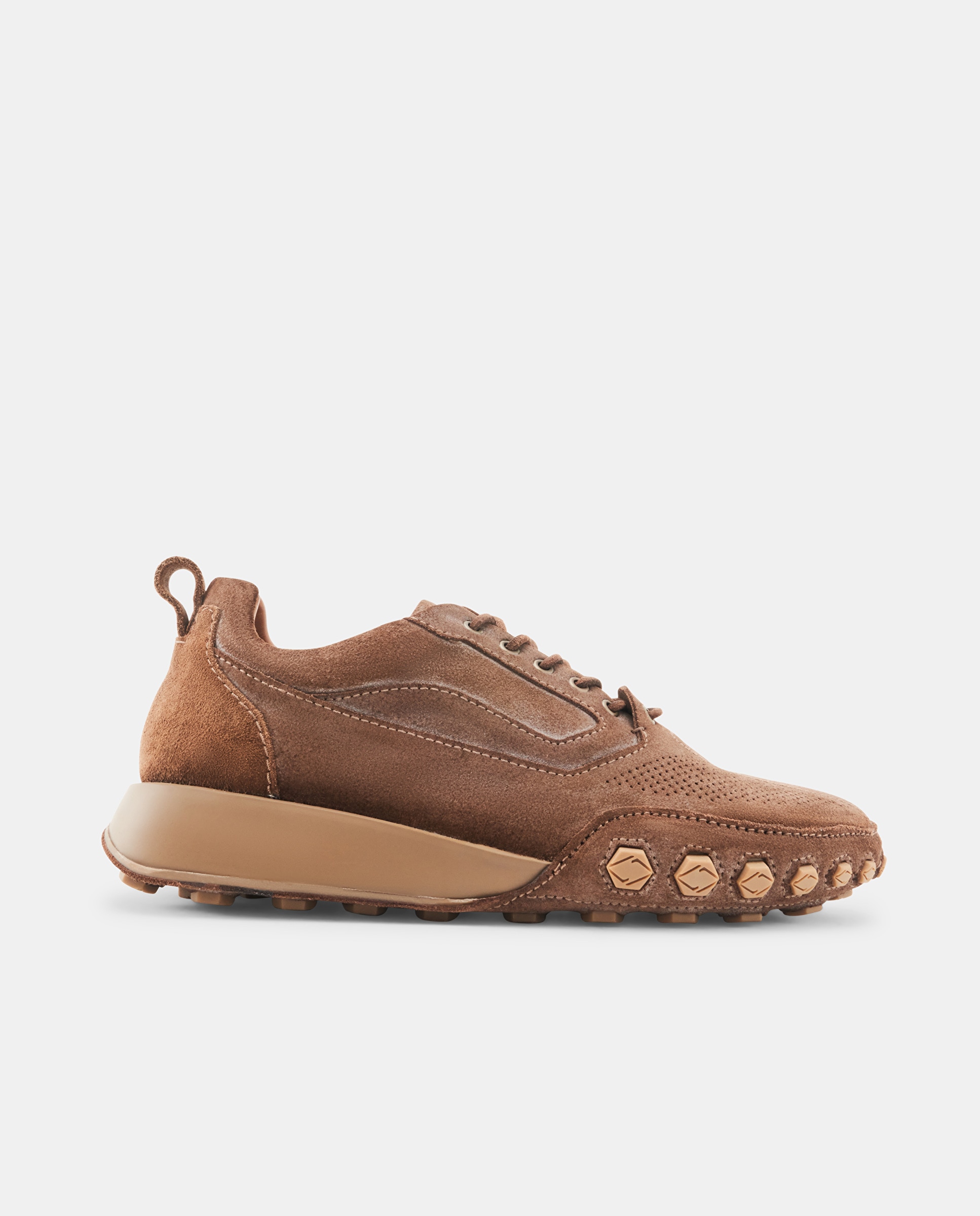 Imagen 0 de Zapatillas retro nauta de hombre de piel Moka