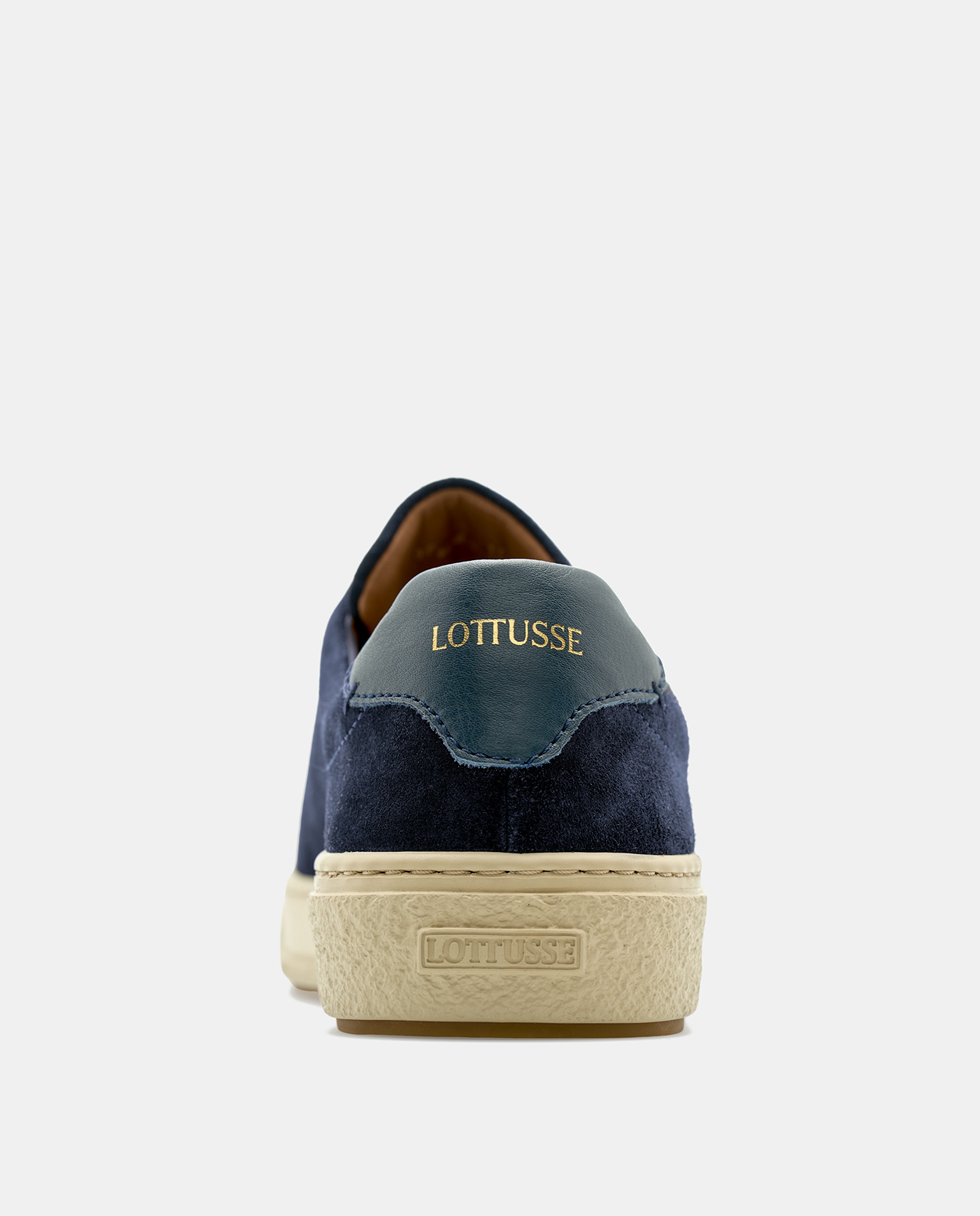 Zapato deportivo slip-in hombre piel ante - Lottusse - Azul marino Azul marino-2