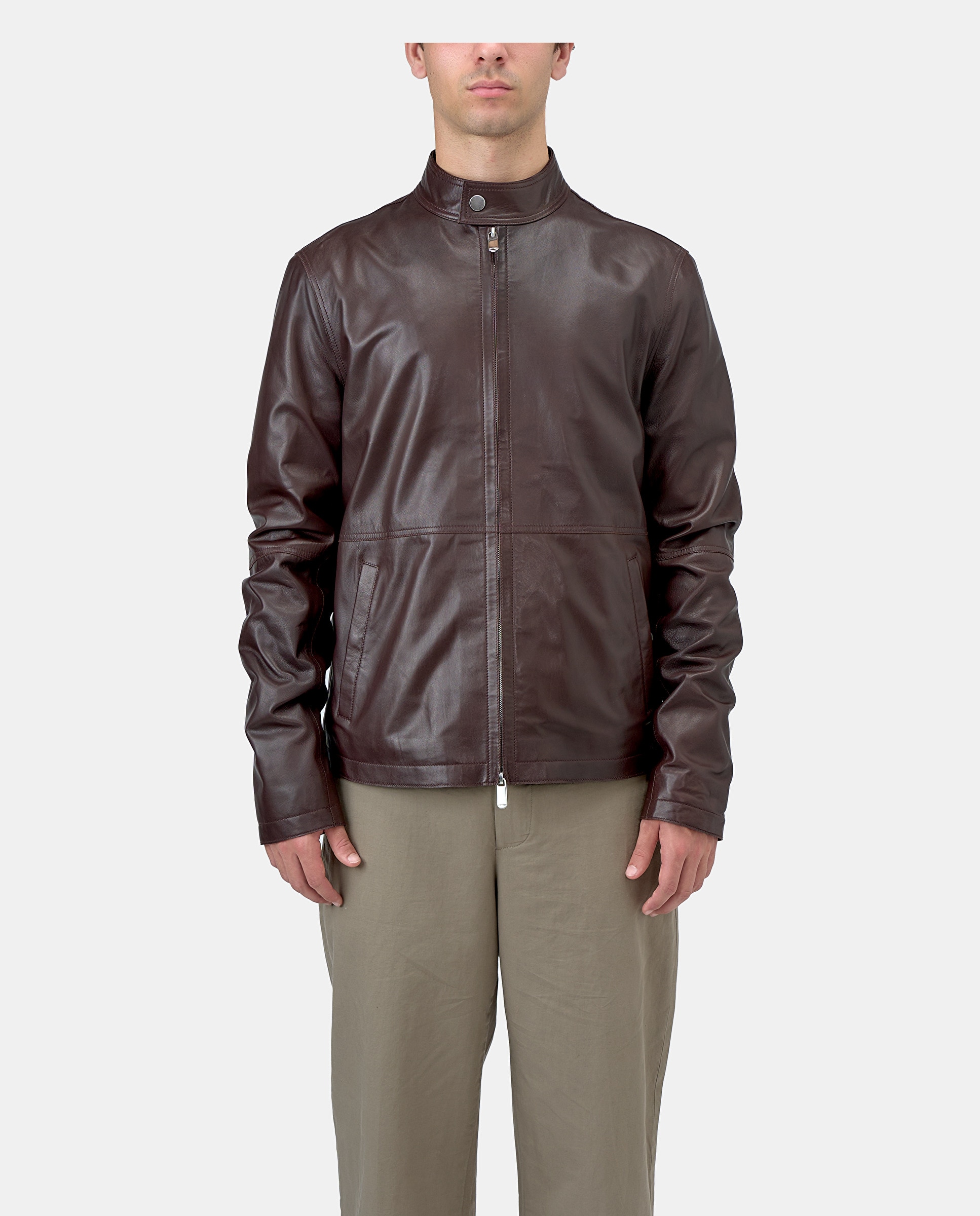 Imagen 0 de Chaqueta de hombre cork de piel de cordero Marrón